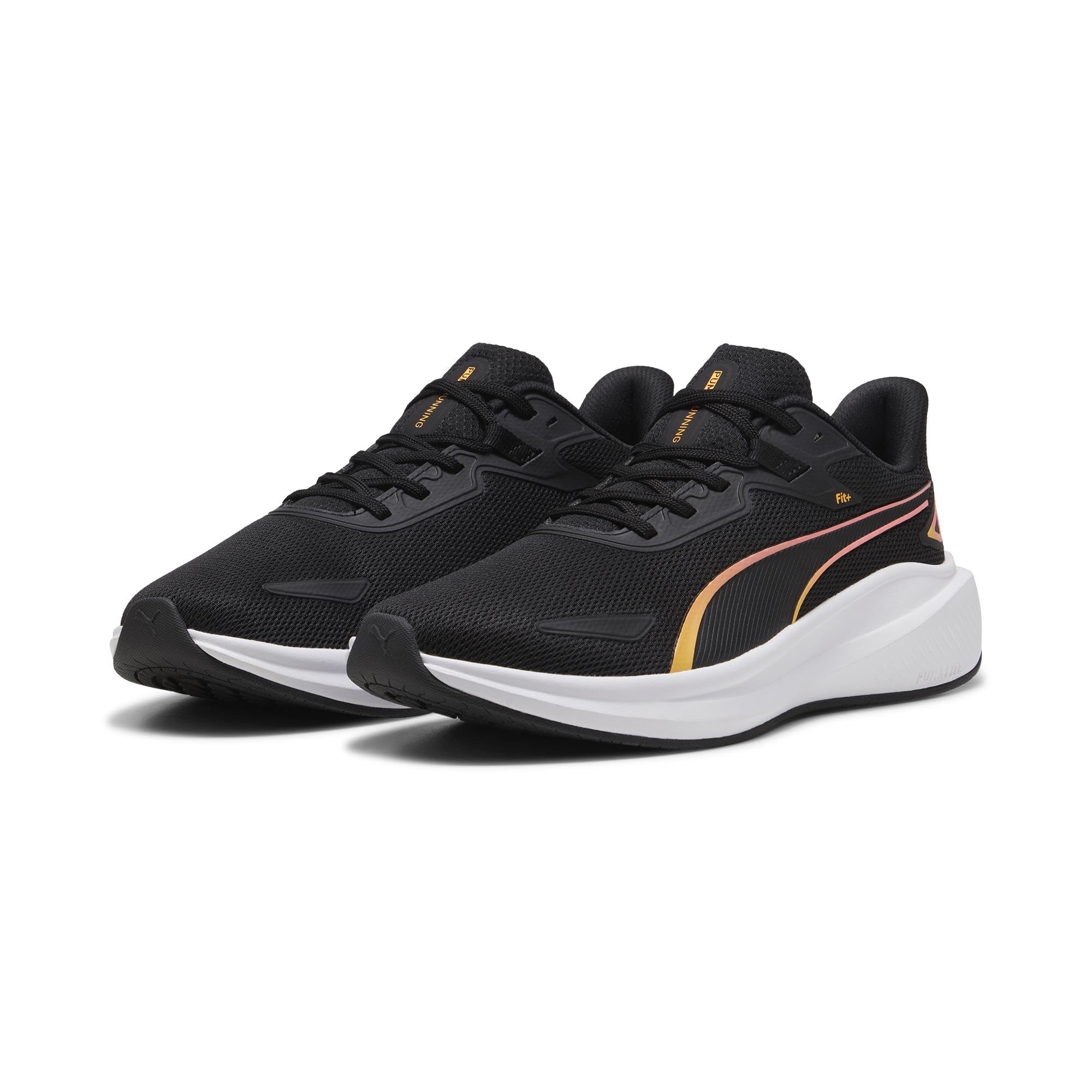 Puma Skyrocket Lite Adult Unisex Straßen-Laufschuh, BLACK-SUN STREAM, 38.5