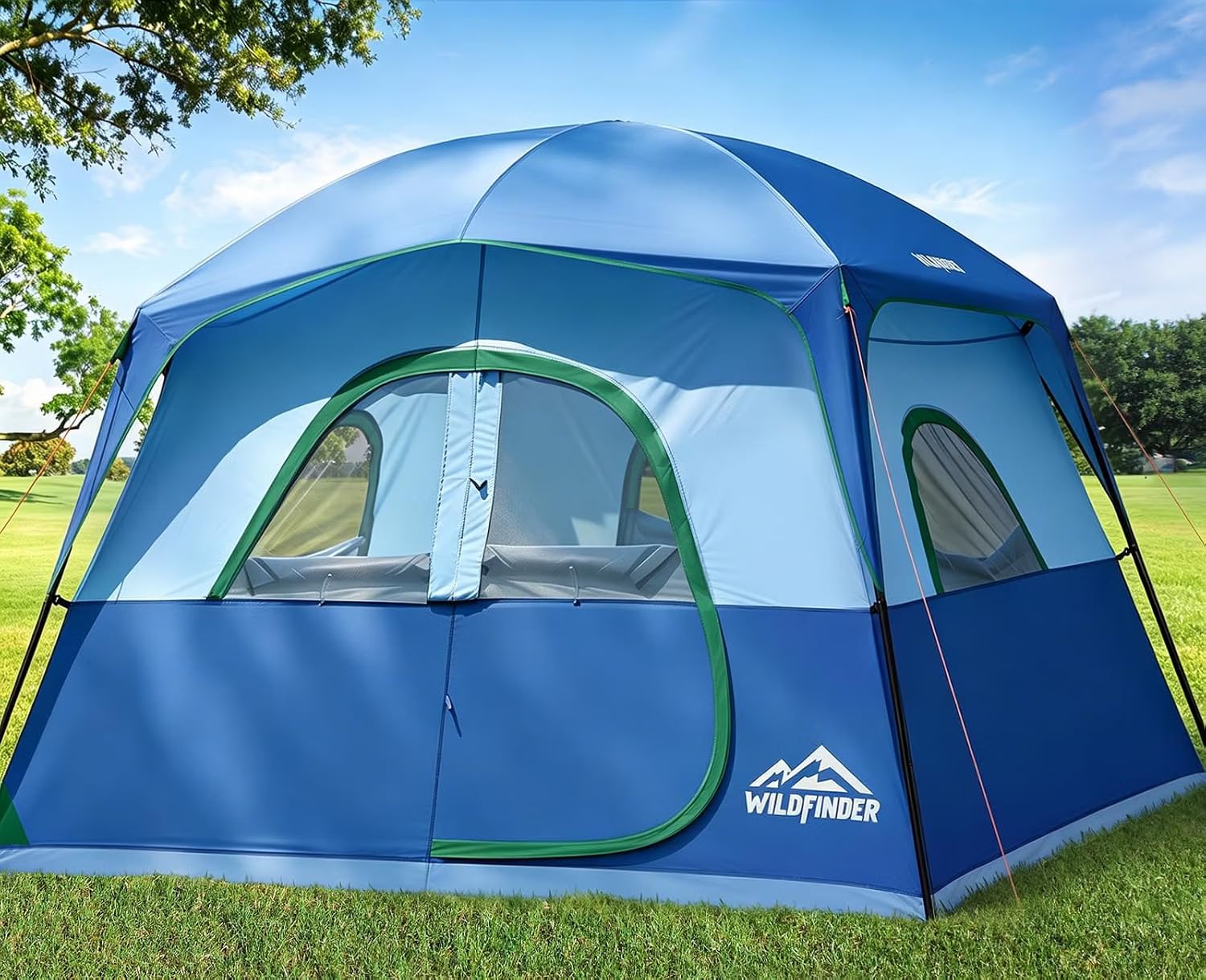 Camping Tent 6 Person, Family Tent with Rainfly