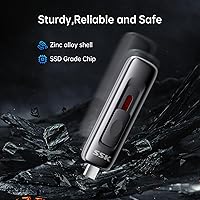 Vista 6 de SSK SSD 2TB External Hard Drive,Fast Solid State Thumb-Drive up to 560 MB/s Read Speed Memory Stick with Sliding Dual USB 3.2 Gen 2 FlashDrive