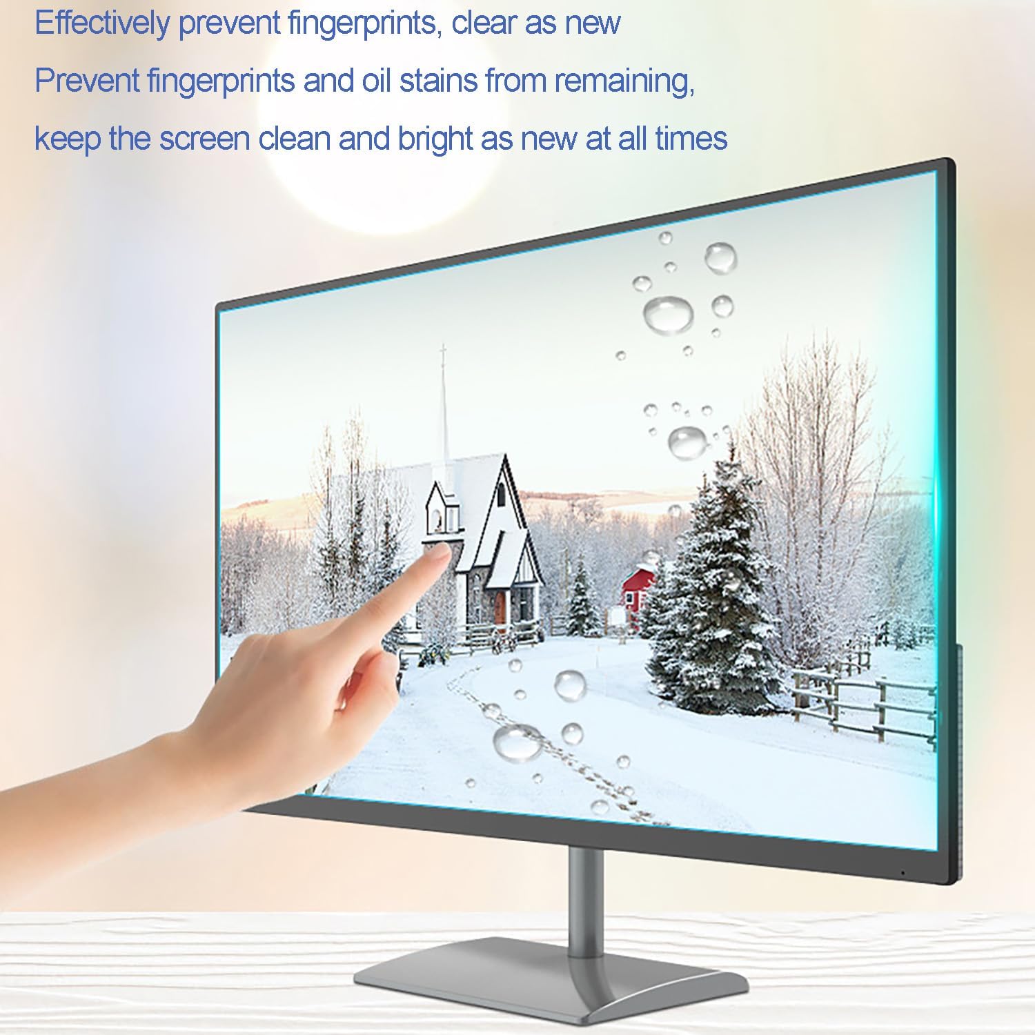 Computer Blue Light Blocking Screen Protector for Diagonal 23-27 inch Aspect Ratio 16:9 16:10 Desktop PC LED Monitor Anti Blue Light Screen Protector Film,23.6in 16:9