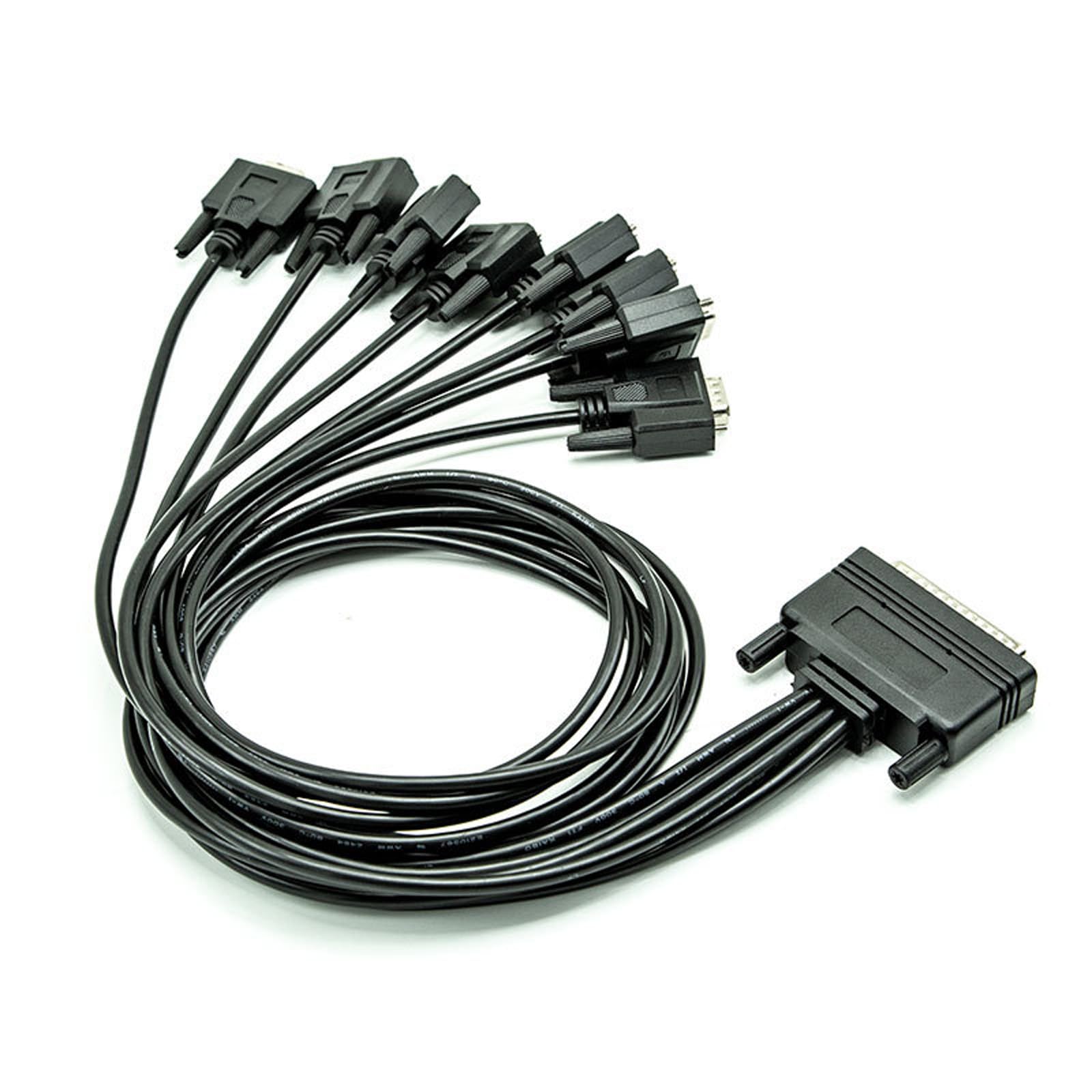 Scheda adattatore da PCIe a DB9 a 8 porte, convertitore RS232 ad alta velocità per trasferimento dati industriali e laboratori server