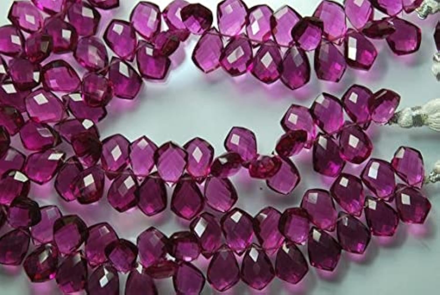 Quartz rhodolite LKBEADS 10x14mm : résolvez le manque de symétrie avec 5 paires assorties