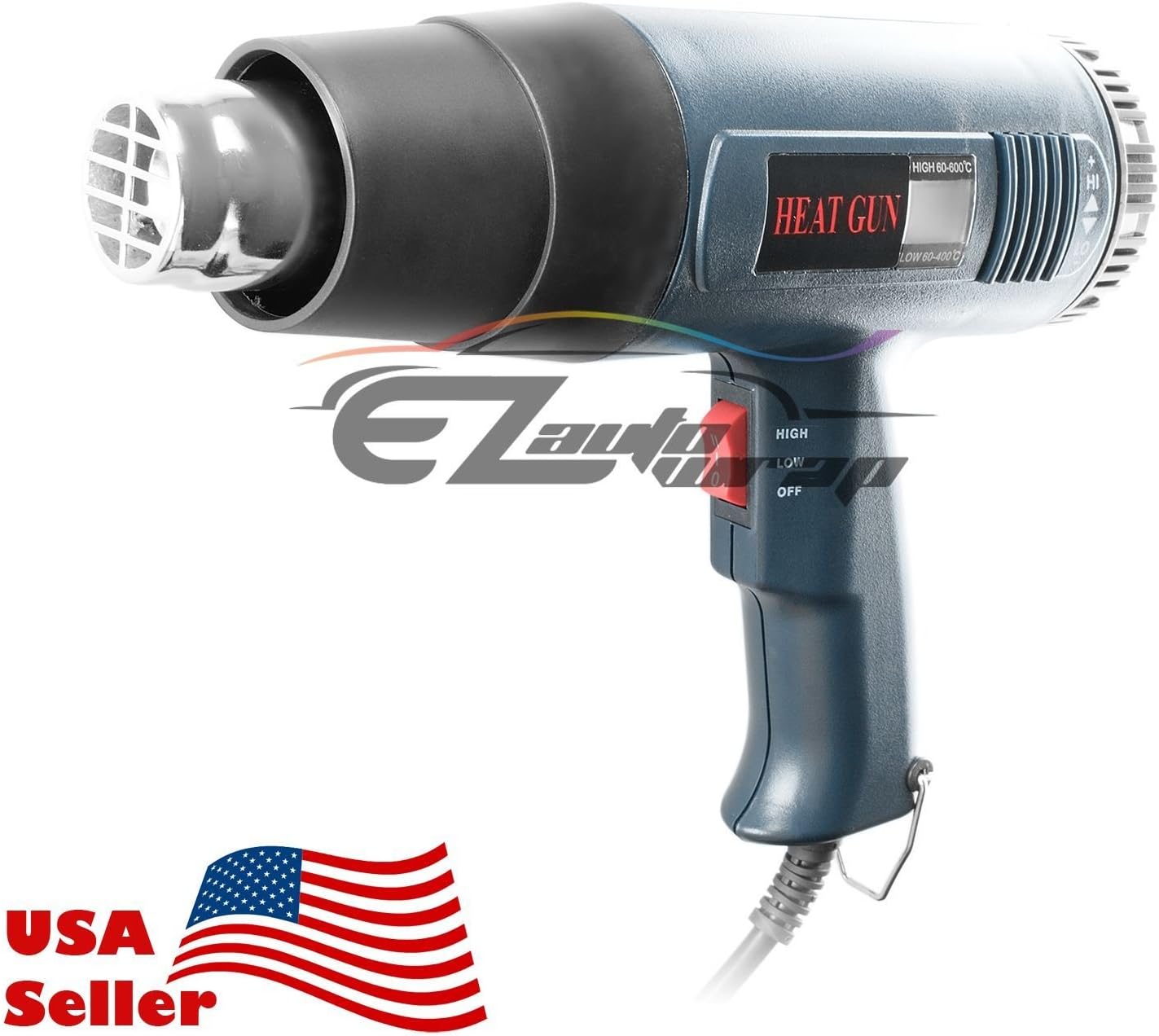 EZAUTO WRAP Heat Gun 1800W Heavy Duty Professional Proheat Adjustable Control Temperature with LCD Display