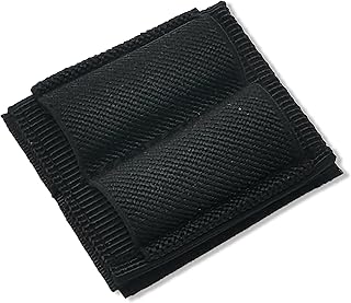 2-Round Ammo Holder for Rifles Addition Holder to Rifle with Strong Hook & Loop (2 Holes, Black)