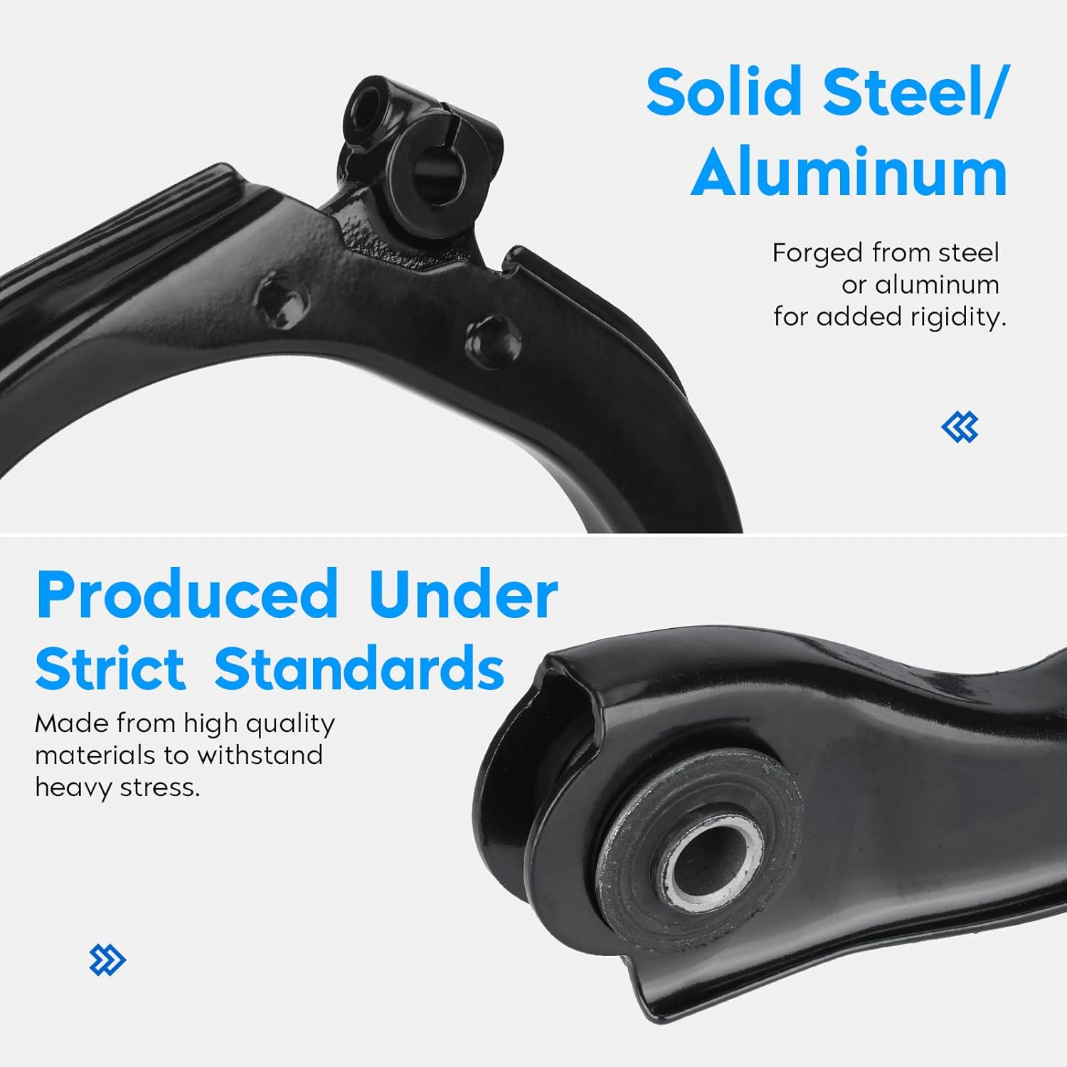 Front Upper Control Arms w/Ball Joints for 02-09 Chevy Trailblazer GMC Envoy XL XUV Isuzu Ascender Bravada Saab 9-7X Buick Rainier Suspension Kit K6664 K640293 K640294, 4 PCS