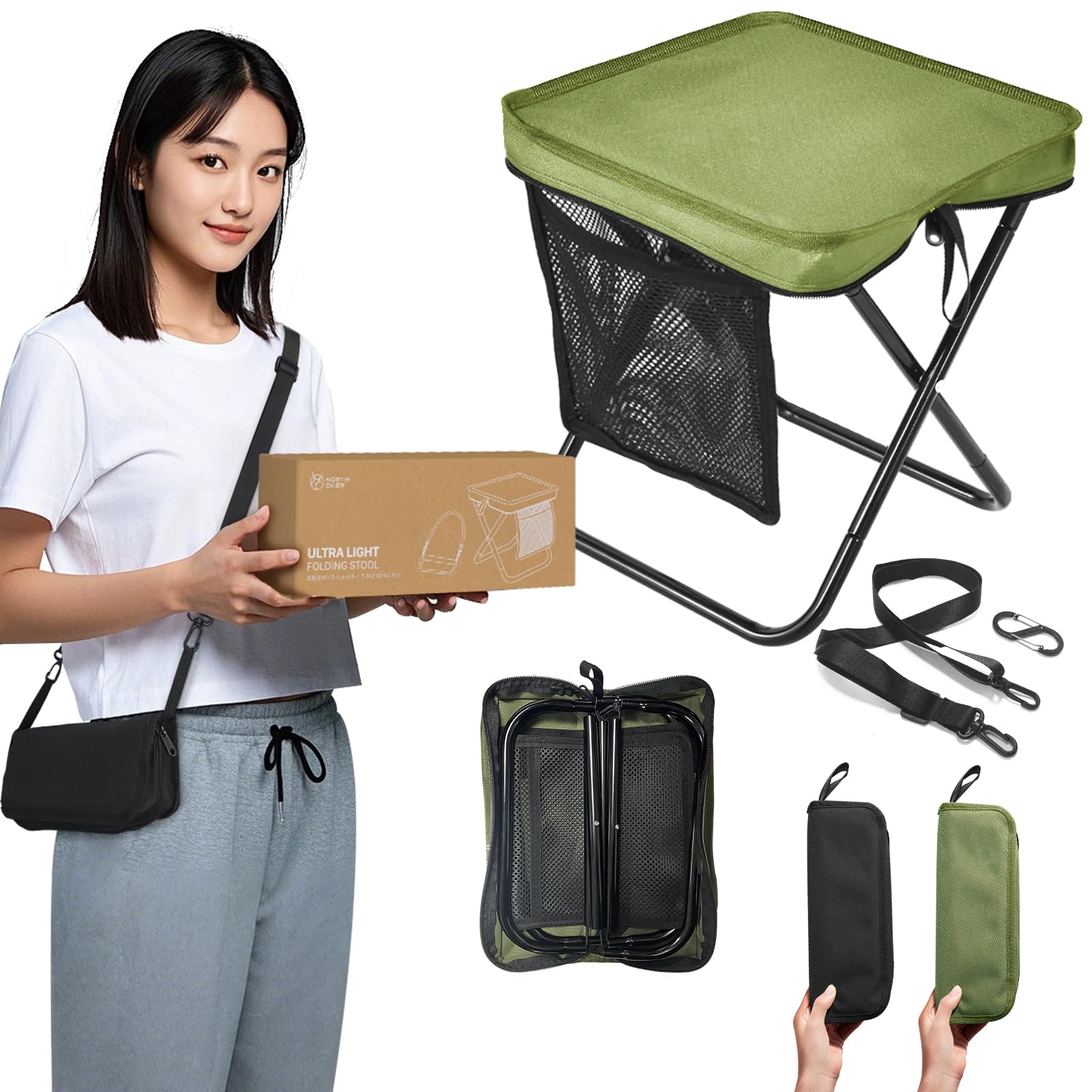 Amazon.co.jp: Northdeer 折りたたみ椅子 折りたたみチェア コンパクト