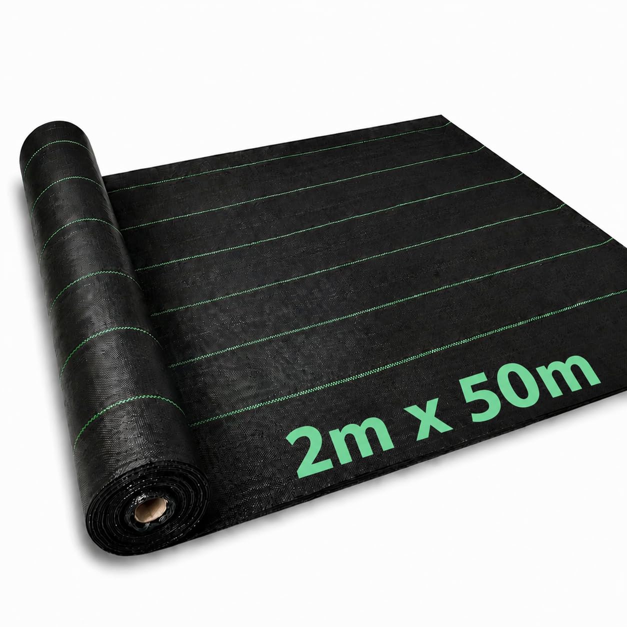 ANSIO Weed Membrane 2Mx50M Roll Heavy Duty Weed Control Fabric,Ground cover Membrane, UV stabilised Weed Barrier Fabric. Ideal for use in Patios, Garden, Flower beds, Landscaping - weed suppressant