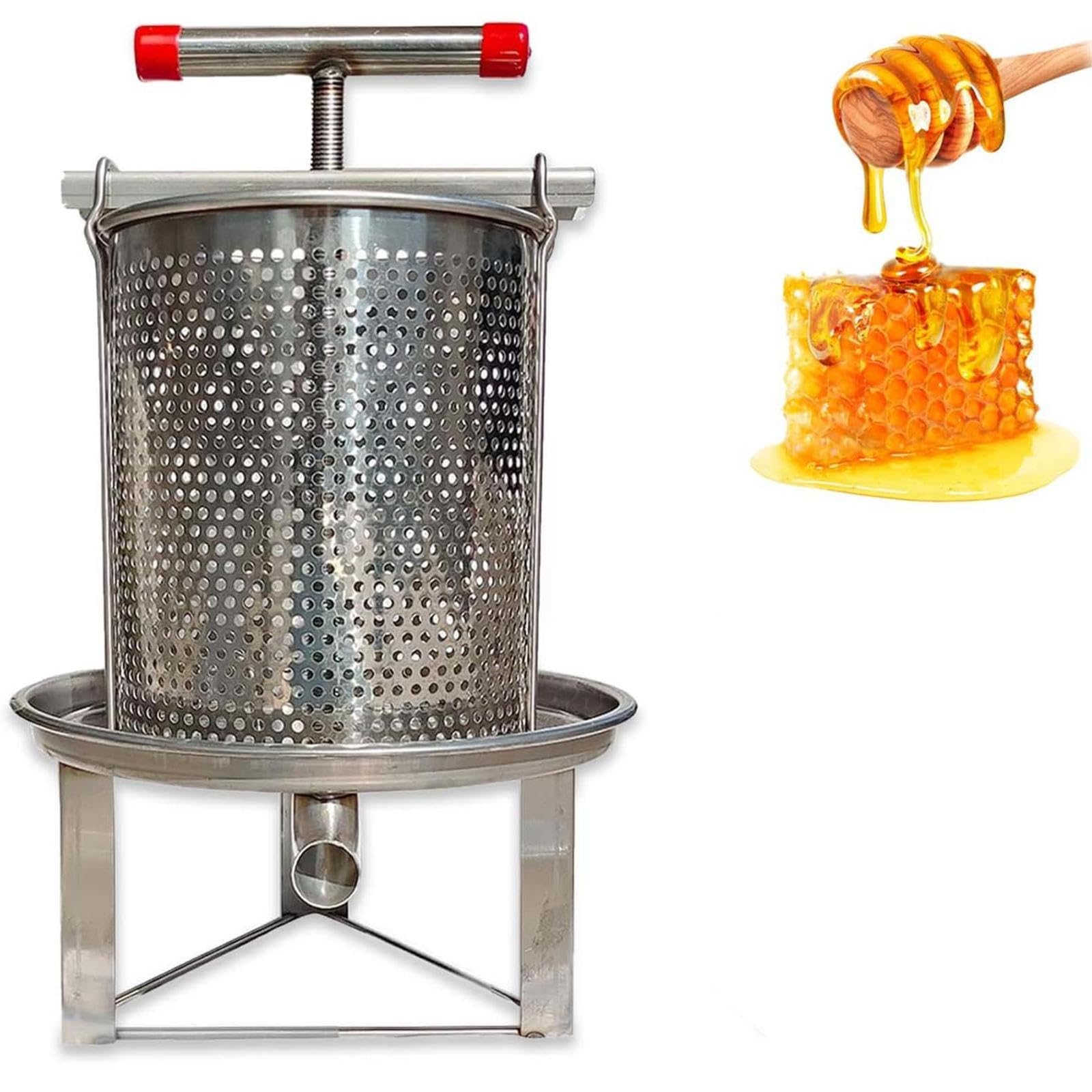 smielatore per apicoltura Pressa Manuale per Miele in Acciaio Inox manual honey press extractor Attrezzatura apicoltura per Apicoltura Agricoltura Strumento