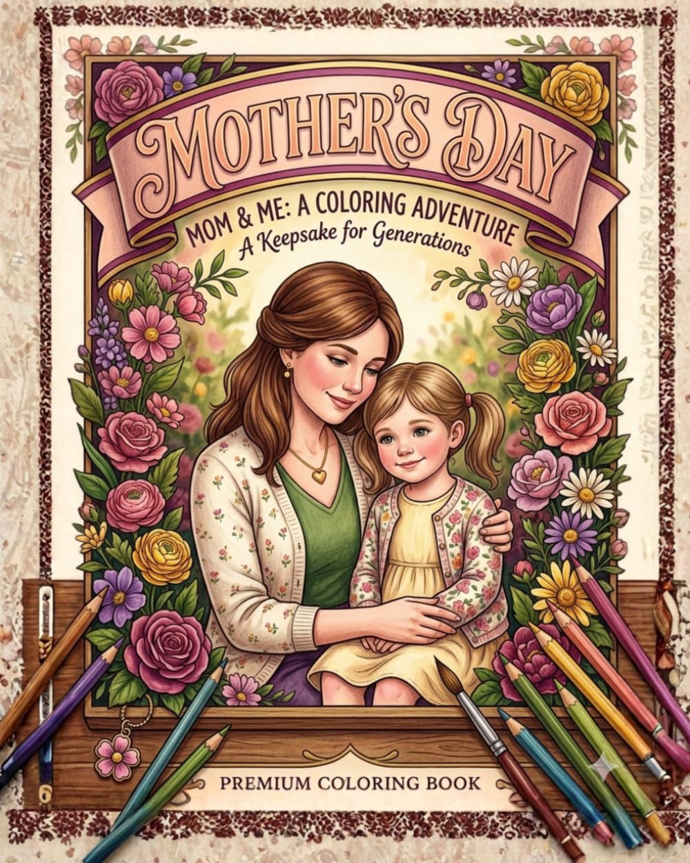 Mother's Day: Mom & Me — A Coloring Adventure: A Keepsake for Generations