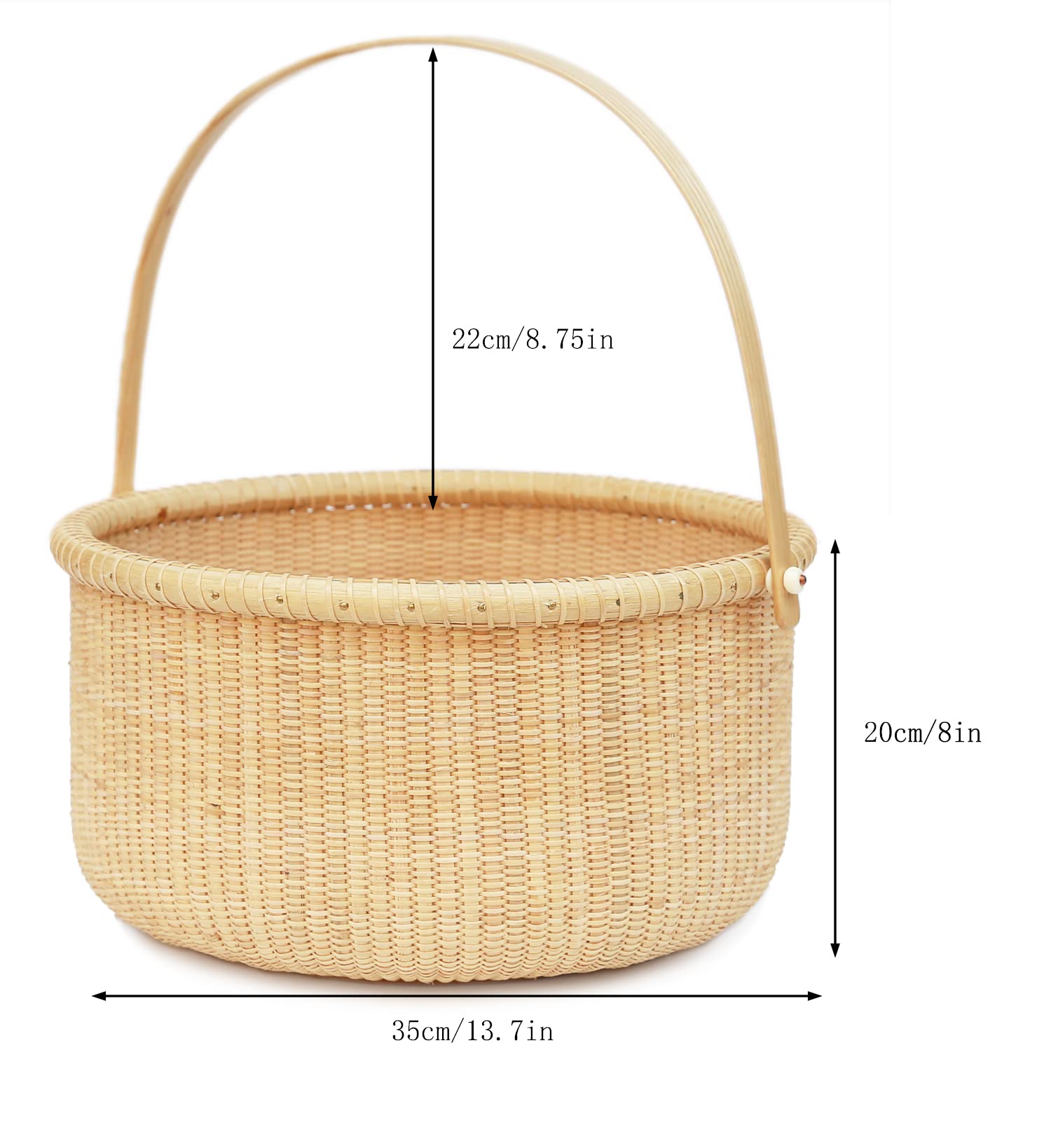 Amazon.co.jp: 藤田FUJITA五号ブランコ式のバスケットNantucket basket 