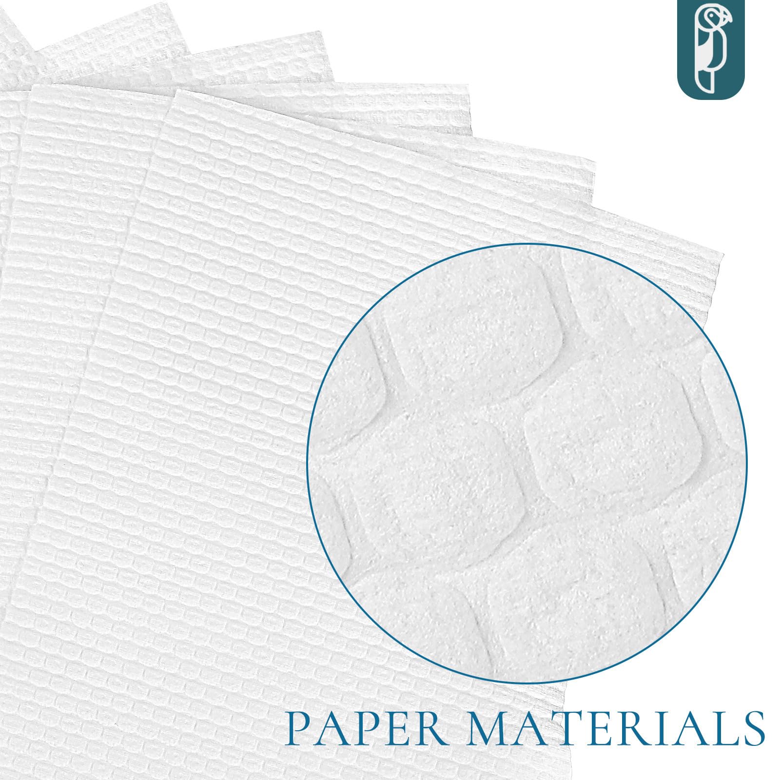 SHINEOFI Lecho 100 Hojas de Papel Blanco Desechable para Pájaros 26x18.5cm Alta Absorción para Mantener el Ambiente Limpio para Jaulas Medianas