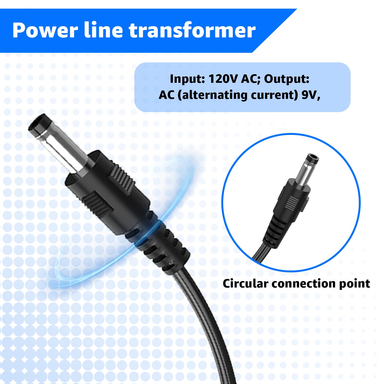Adaptador de fuente de alimentación de CA compatible con Nintendo NES Game Console MW41-0900800A 7-38012-24010-6 NES-001 NES-002 NES-101 Transformador de cable de alimentación