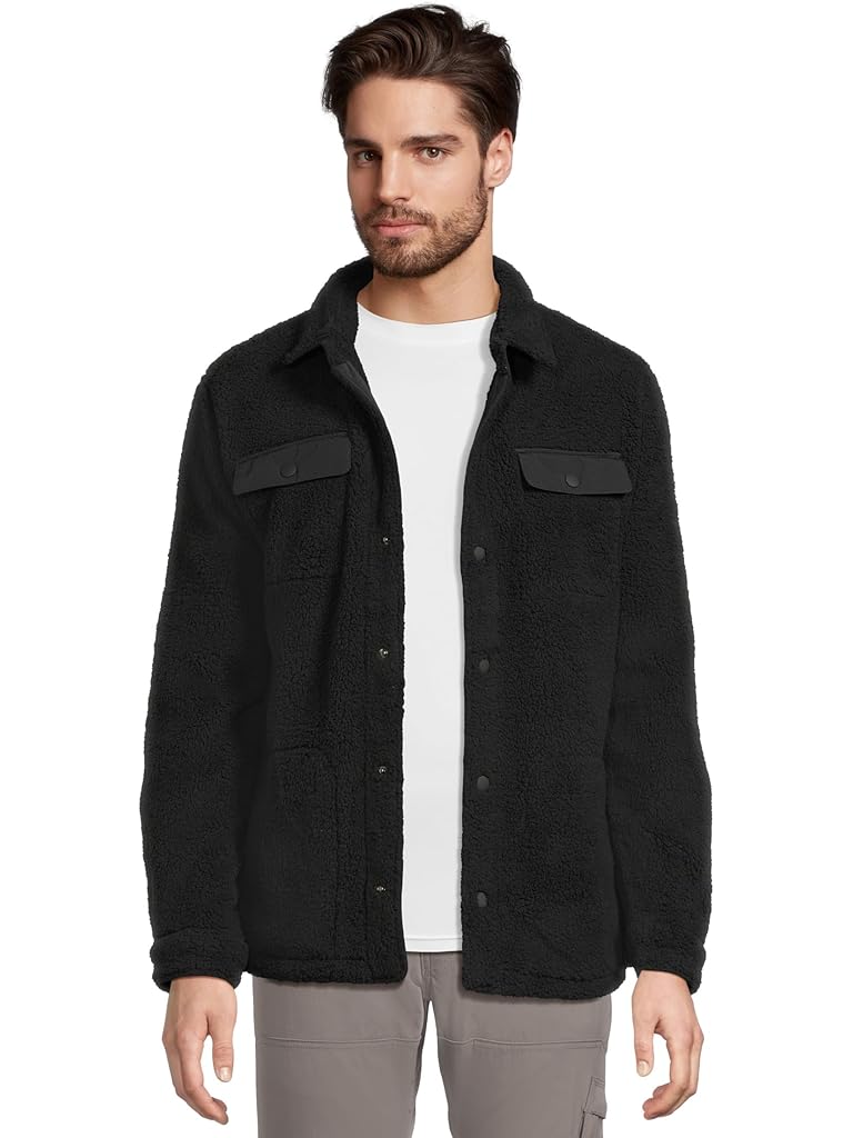 Black Prana Encinitas Fleece Shacket