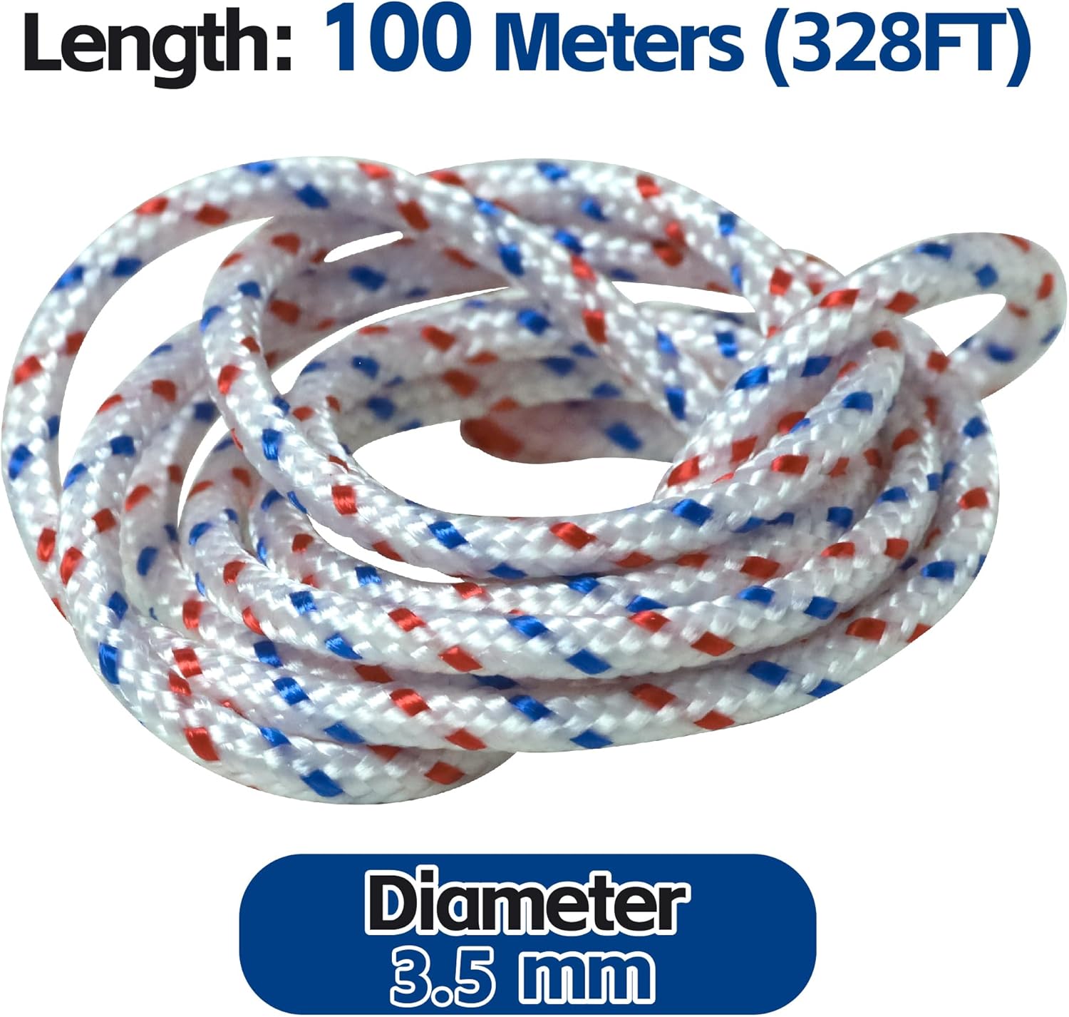 Recoil Starter Rope for Husqvarna STIHL Craftsman Chainsaw Lawn Mower Trimmer Pull Cord (3.5mm, 100M)