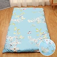 Vista 8 de Preboun Funda de colchón de futón con cremallera, 84 x 58/80 x 39 pulgadas, cojín japonés para suelo de tatami, tailandés, coreano, protector