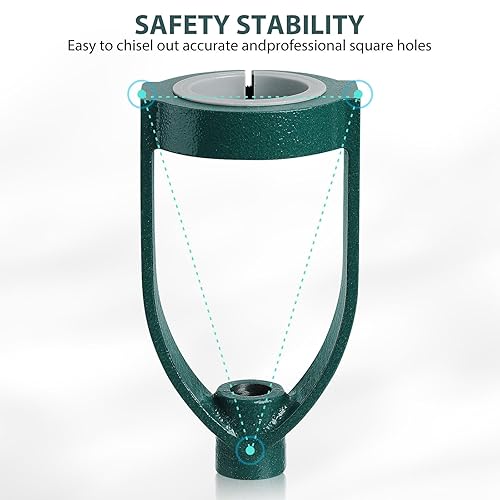 Miniatura 6 de Convertidor de máquina de embutir cuadrado accesorio de taladro de banco para herramienta de ubicación de conversión de espiga para carpintería,