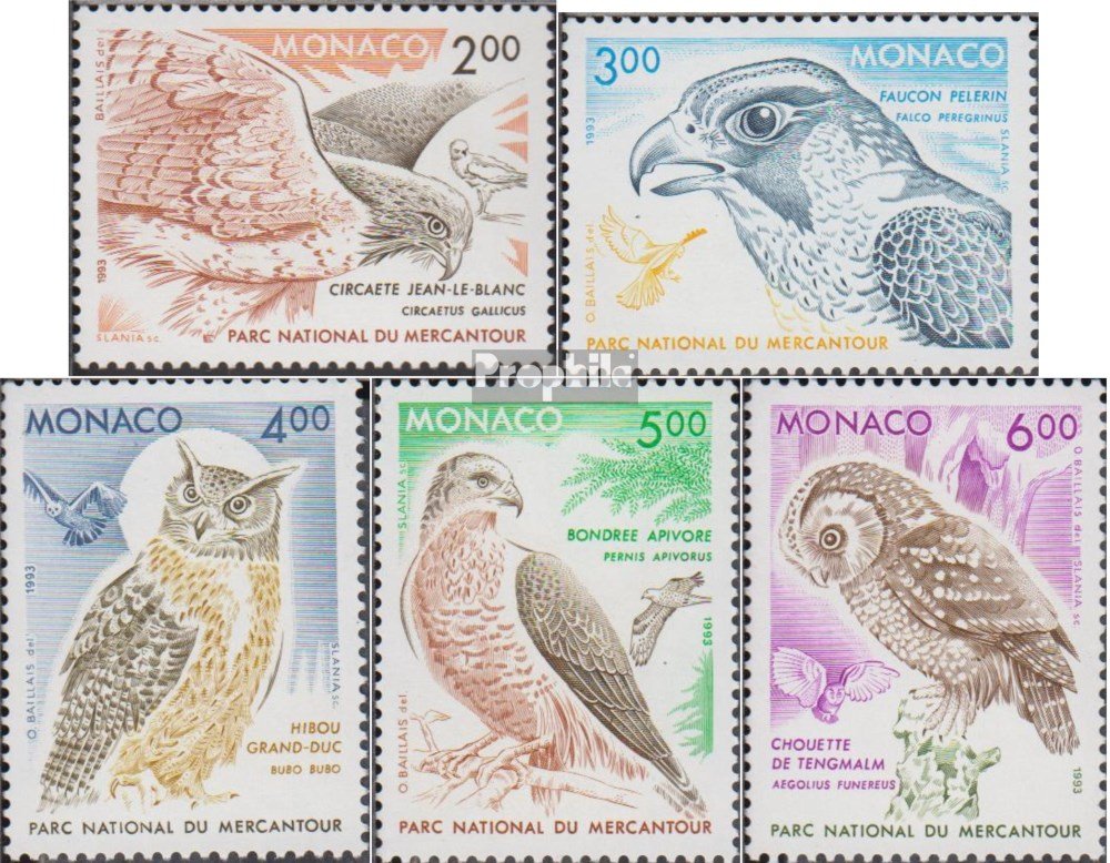 Francobolli Slovacchia 1993 Donausbaustufe | Prophila Collection 181Zf Con Allunga, Edizione Completa MNH, Uccelli