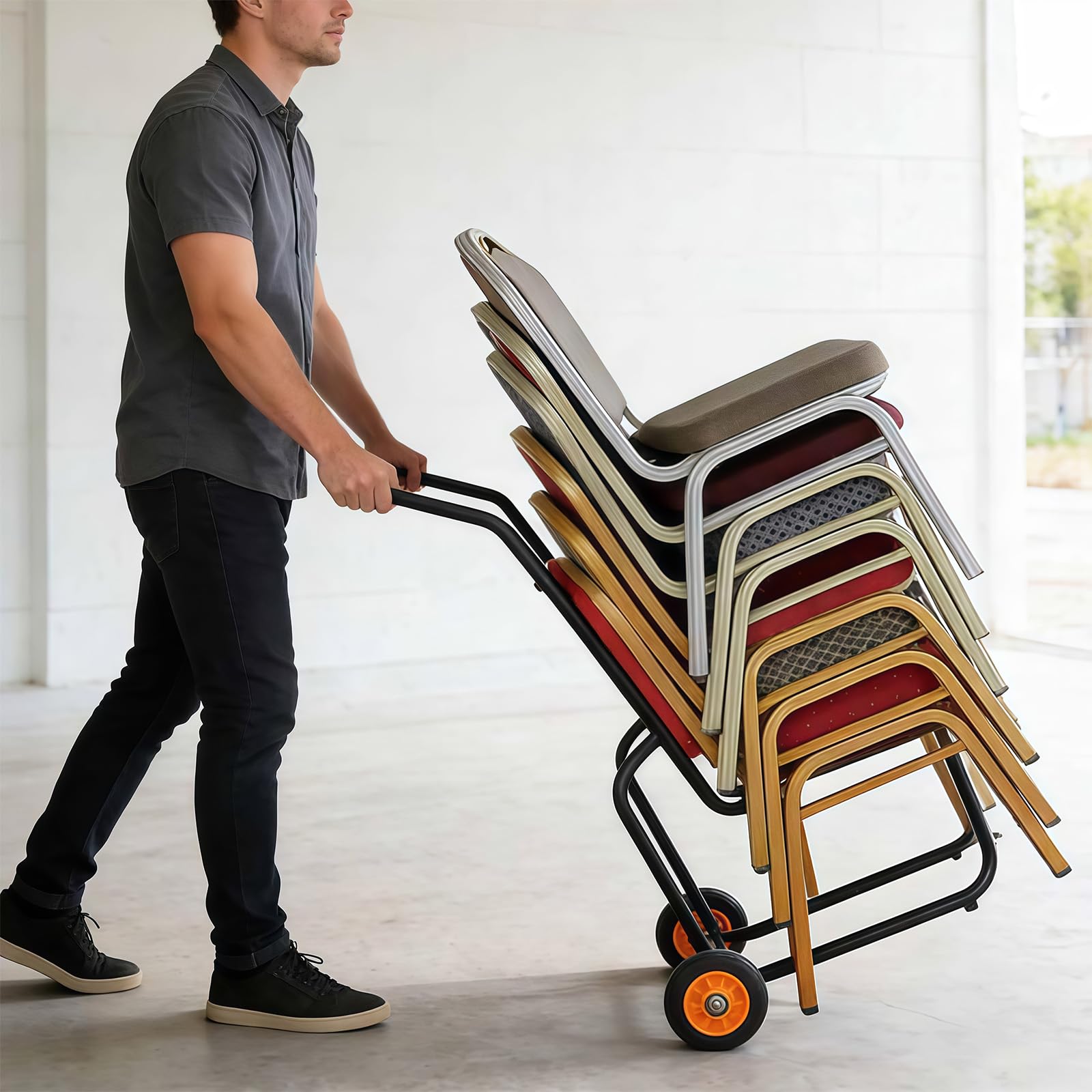 Transportwagen FüR BankettstüHle, Transportwagen FüR StapelstüHle, LöSung FüR Einfachen Transport Und Lagerung
