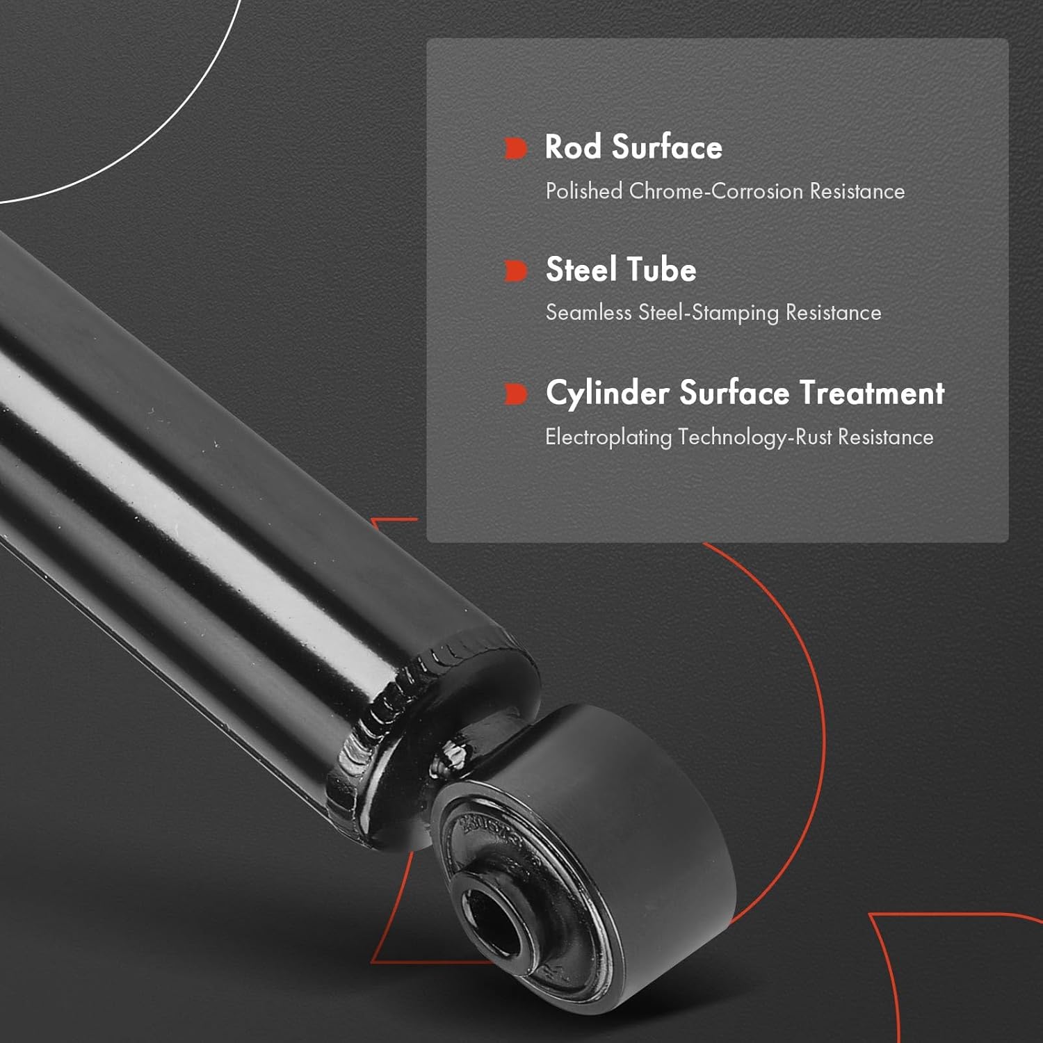 A-Premium Rear Suspension Shock Absorber Compatible with Ram ProMaster City 2015-2022, 2-PC Set