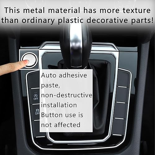 Miniatura 6 de Cubierta de botón de arranque para automóvil, cubierta de aluminio para el botón de arranque del motor para decoraciones geniales del automóvil,