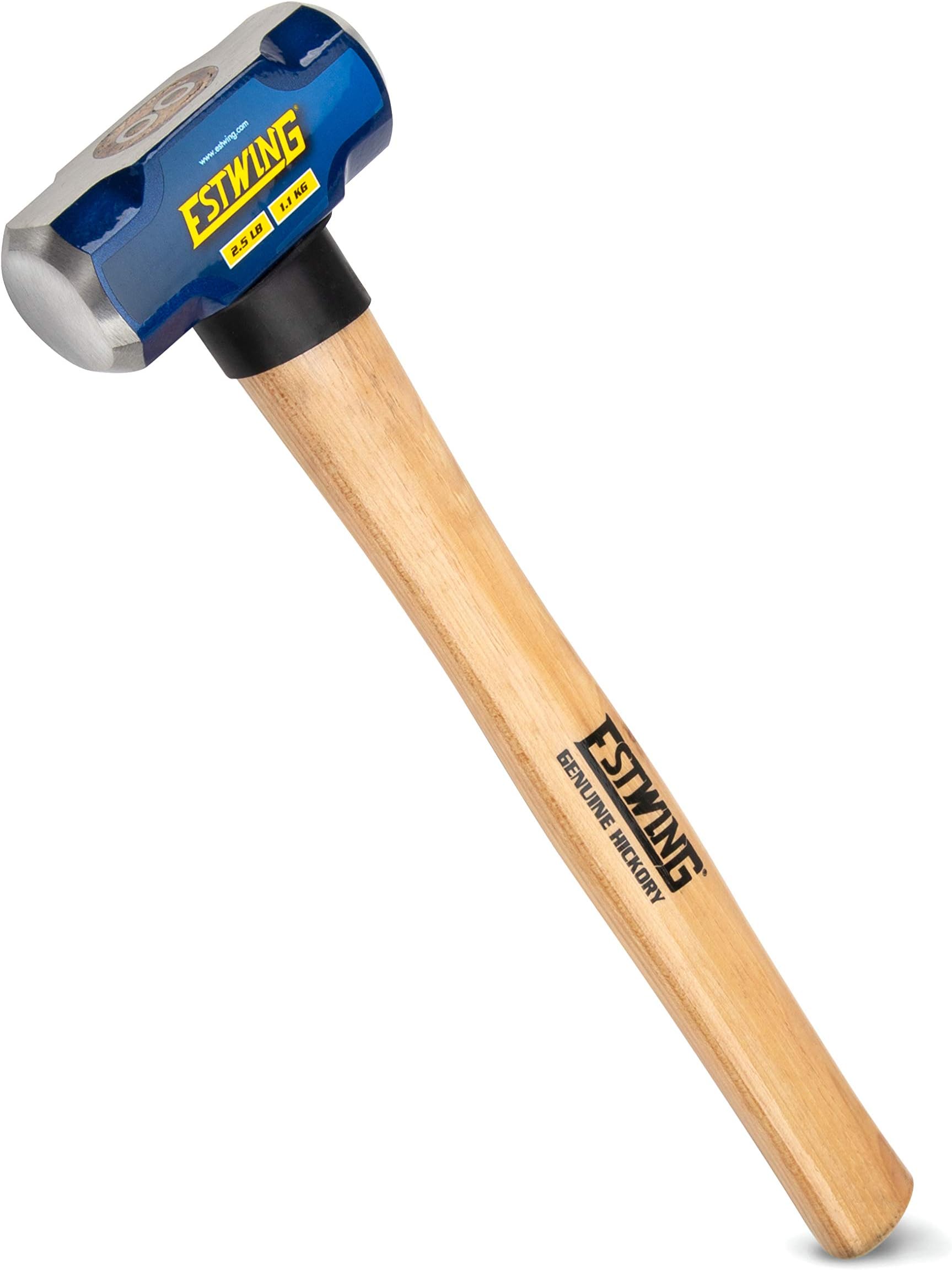 - Estwing Sledge Hammer 1.1 Kg, 16" US Hickory Wood Handle | For Heavy demolition work, bending metals etc.| Tough Drop Forged Head | ESH-216W