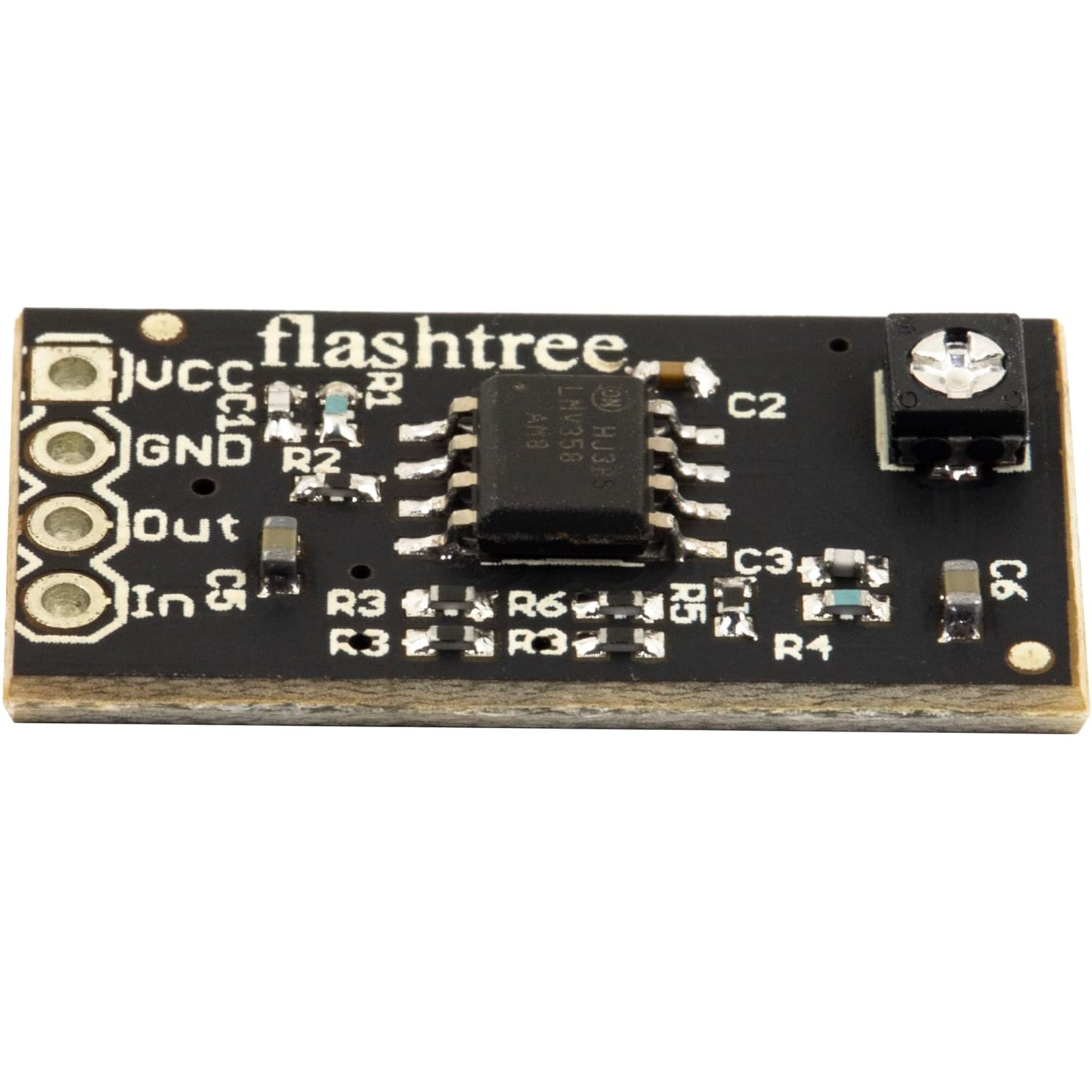 2pcs LMV358 Op Amp Breakout Board with 4 Pin Male Pin Header and Right Angel Pin Header