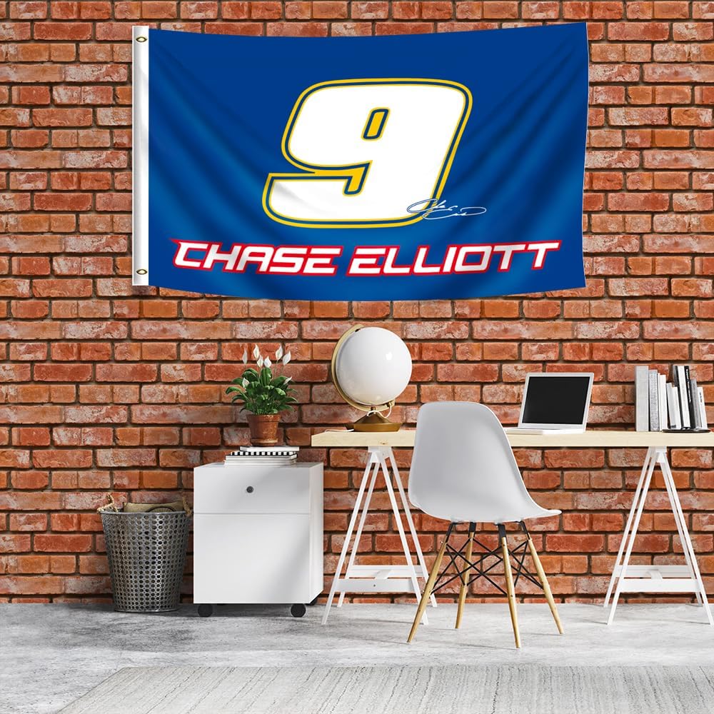 ENMOON #9 Flag Banner 3x5Ft with Brass Grommets for Car Fans Indoor Outdoor Decor