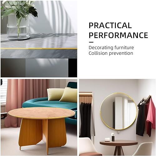 Miniatura 4 de Moldura flexible de 22 pies para despegar y pegar, ajuste de pared autoadhesivo para bordes de azulejos, decoración de muebles y decoración de