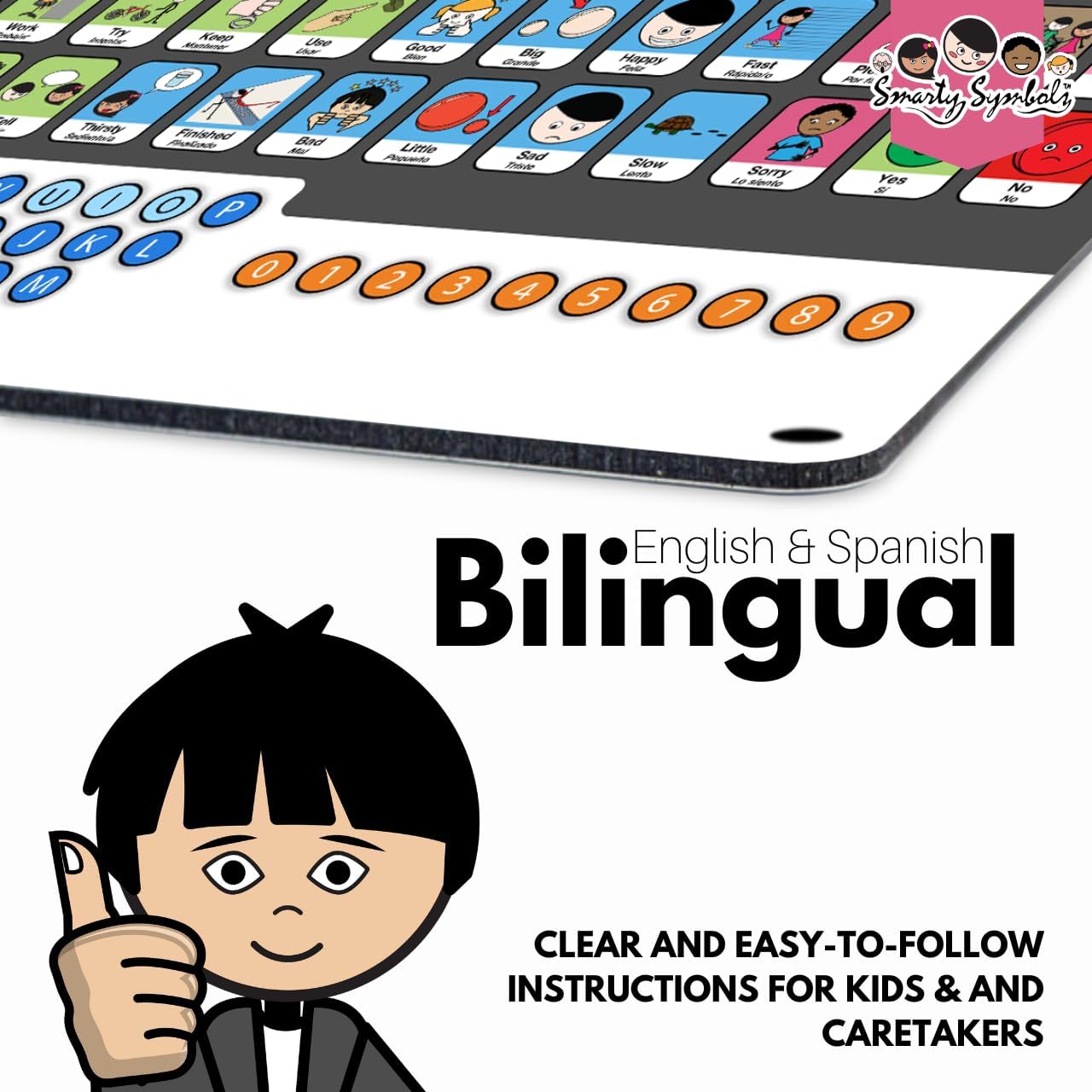 Bilingual Therapy Communication Board for Pediatric Clinics - Enhance Inclusivity in Healthcare with 108 Essential Words - Inclusive Communication Aid for Autism