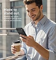 Vista 9 de SURITCH Funda para iPhone Air con cubierta de control de cámara, funda deslizante para cámara y soporte ajustable, compatible con MagSafe, a prueba