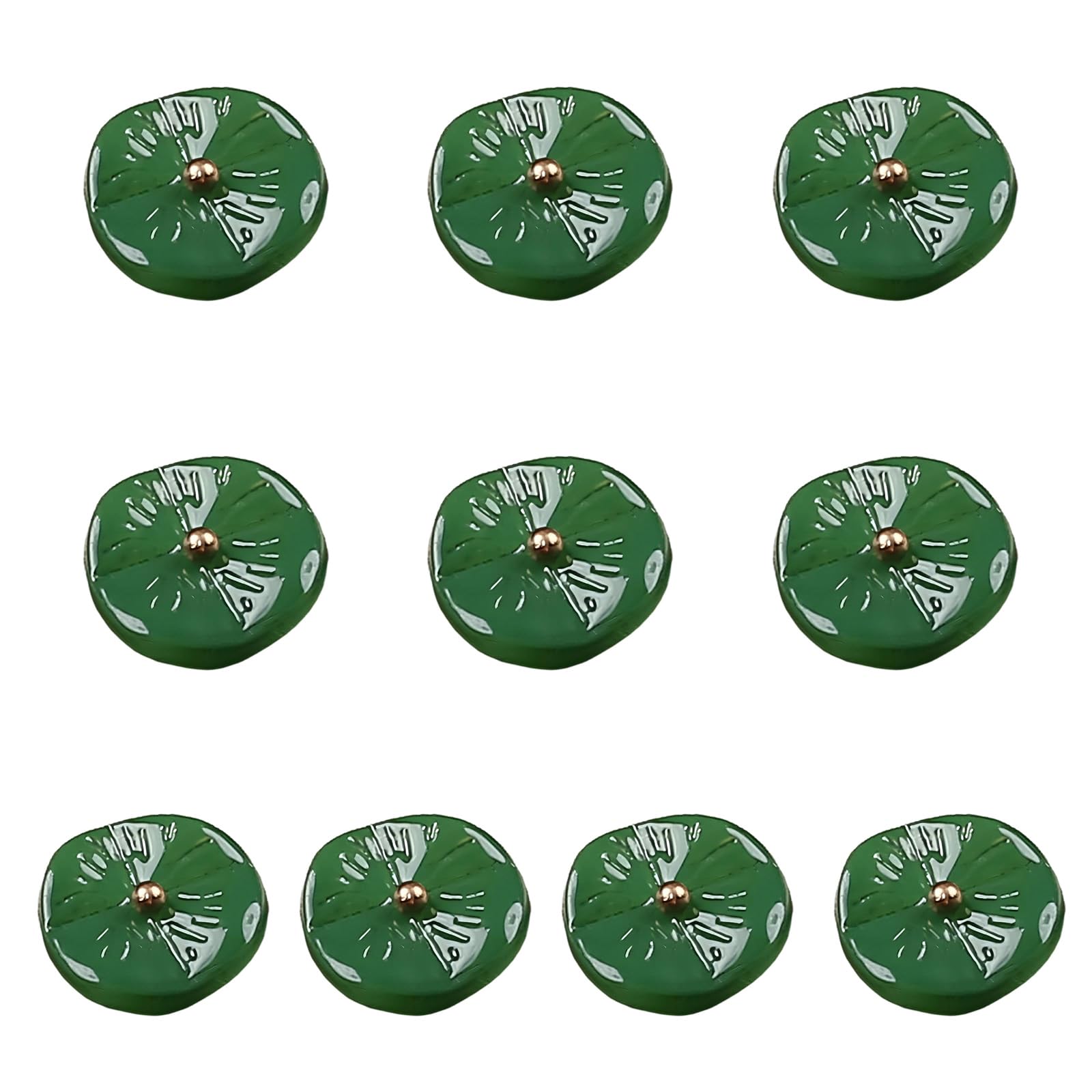 Mekalero 10Pcs Traditional Chinese Knot Buttons Flower Shape Resin Buttons for Cheongsam Garment Clothing Sewing Accessories Oriental Clothing Accessory