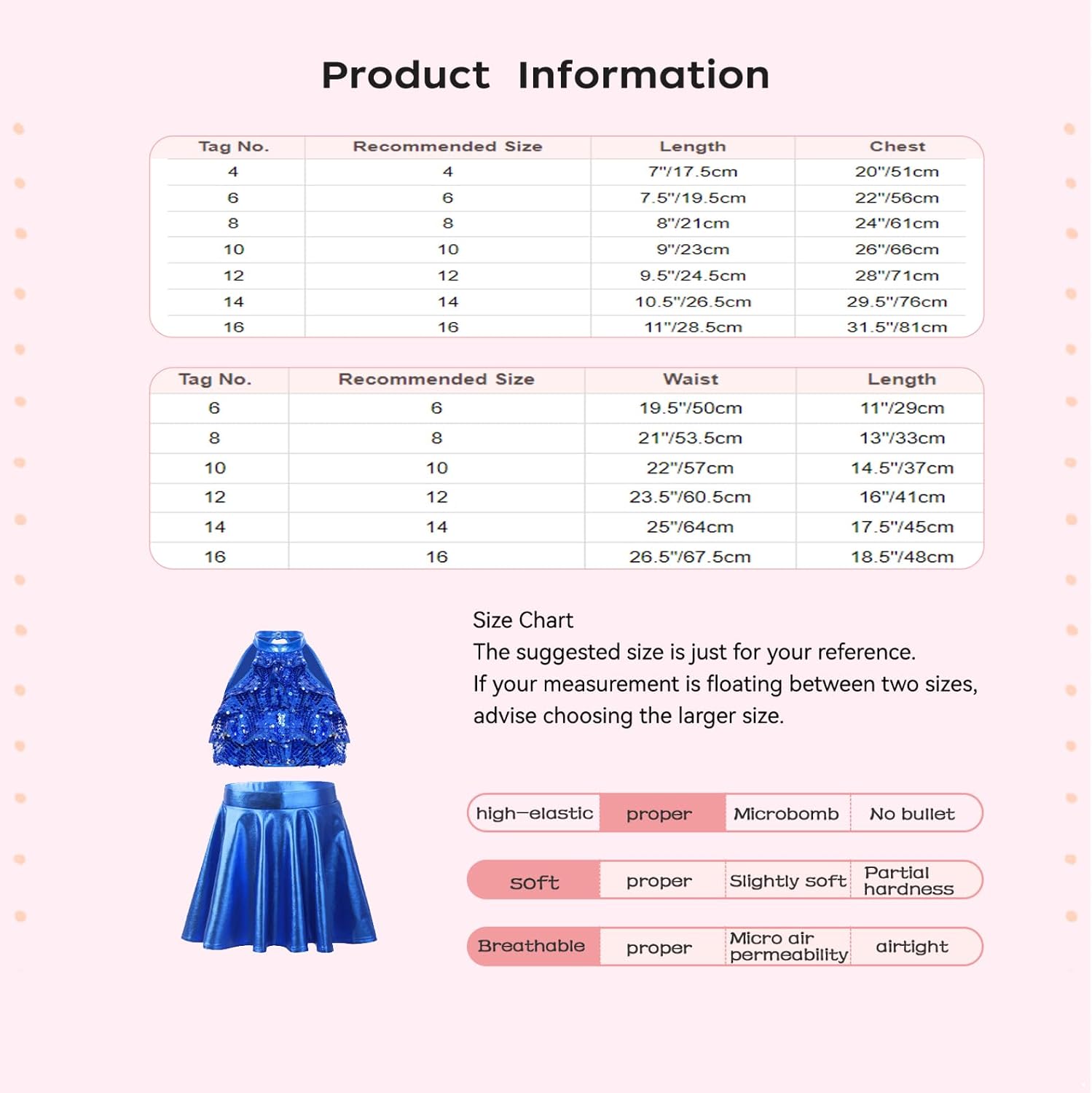 Jugaoge 2 Piece Dance Outfit For Girls Metallic Sequins Crop Top With Skirt Set Jazz Latin Ballroom Silver 16 Years