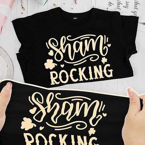 Miniatura 2 de GIRAFVINYL Rollo de vinilo de transferencia de calor Peach Puff de 12 pulgadas x 5 pies, vinilo para planchar en camisetas, vinilo de prensa de