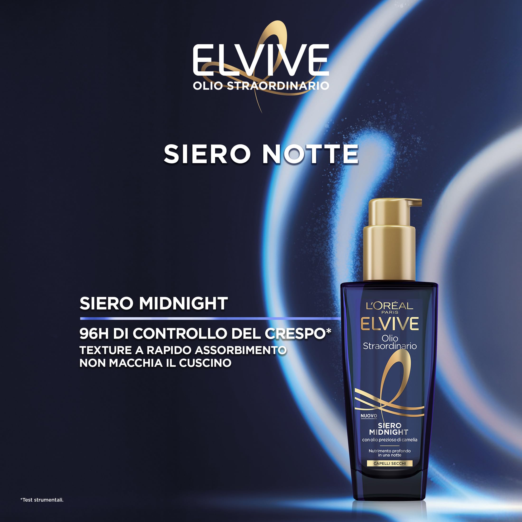 L'Oréal Paris Elvive Kit per Capelli Secchi con Olio Sublimatore del Capello per il Giorno, e Siero Midnight per la Notte, Lucentezza Straordinaria e Nutrimento Intenso, Olio Straordinario