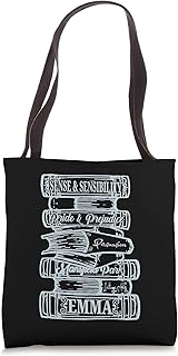 Jane Austen Quotes Pride & Prejudice Book Club Literary Tote Bag