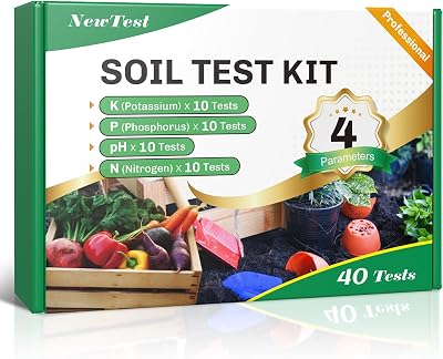 Soil Test Kit 4 Parameters: 40 Tests Professional Soil Testing Kits