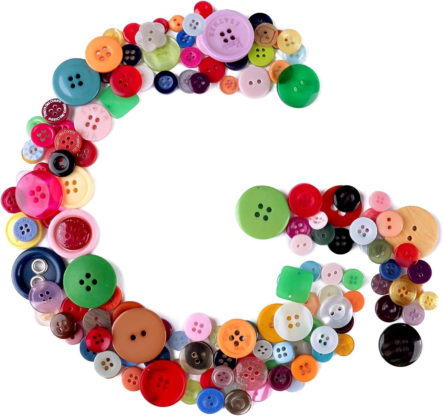 Greentime 3000pcs Assorted Size Buttons 2 Hole and 4 Hole Craft Buttons for Sewing DIY Manual Painting DIY Handmade Ornament Easter Egg Fillers Decorative