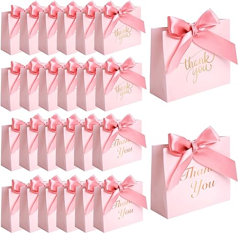 Amazon.com: VGOODALL 24PCS Thank You Gift Bags, 4.5x3.9x1.8Inches Mini ...