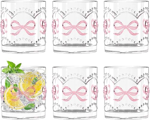 Juego de 4 vasos vintage para beber con tapas y pajitas de bambú, juego de vasos altos de agua potable acanalados, tazas de café helado de vidrio