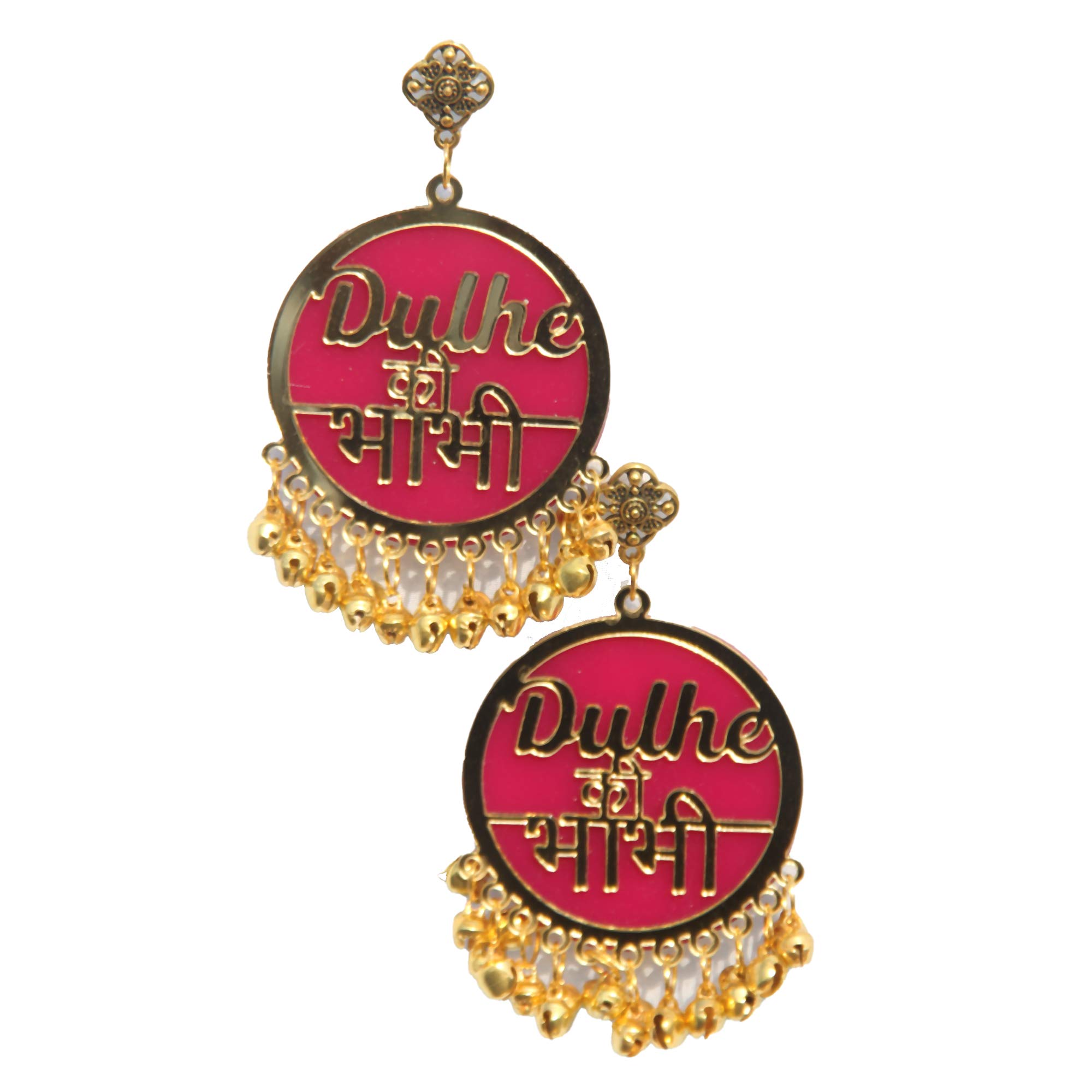 RN Collection Acrylic Dulhe Ki Bhabhi Earrings For Women & Girls. (Pink & Gold) (B091Q9VB92) Amazon Price History, Amazon Price Tracker