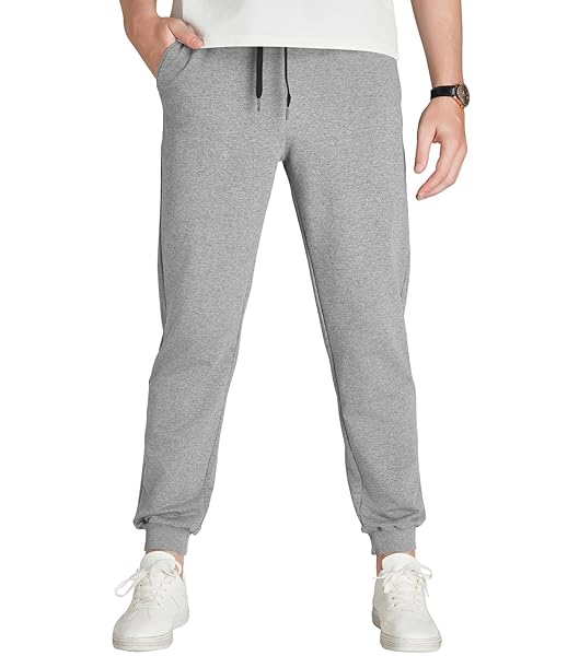 Idtswch 30/32/34/36/38/40 Long Inseam Mens Tall Sweatpants Extra Long Joggers Pant with Zip Pockets