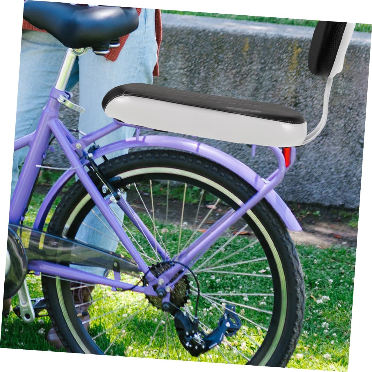 Mountain Bike Rear Saddle Seat Cushion Bike Seat for Boys and Girls Back Rest Comfortable Accessories and Sponge