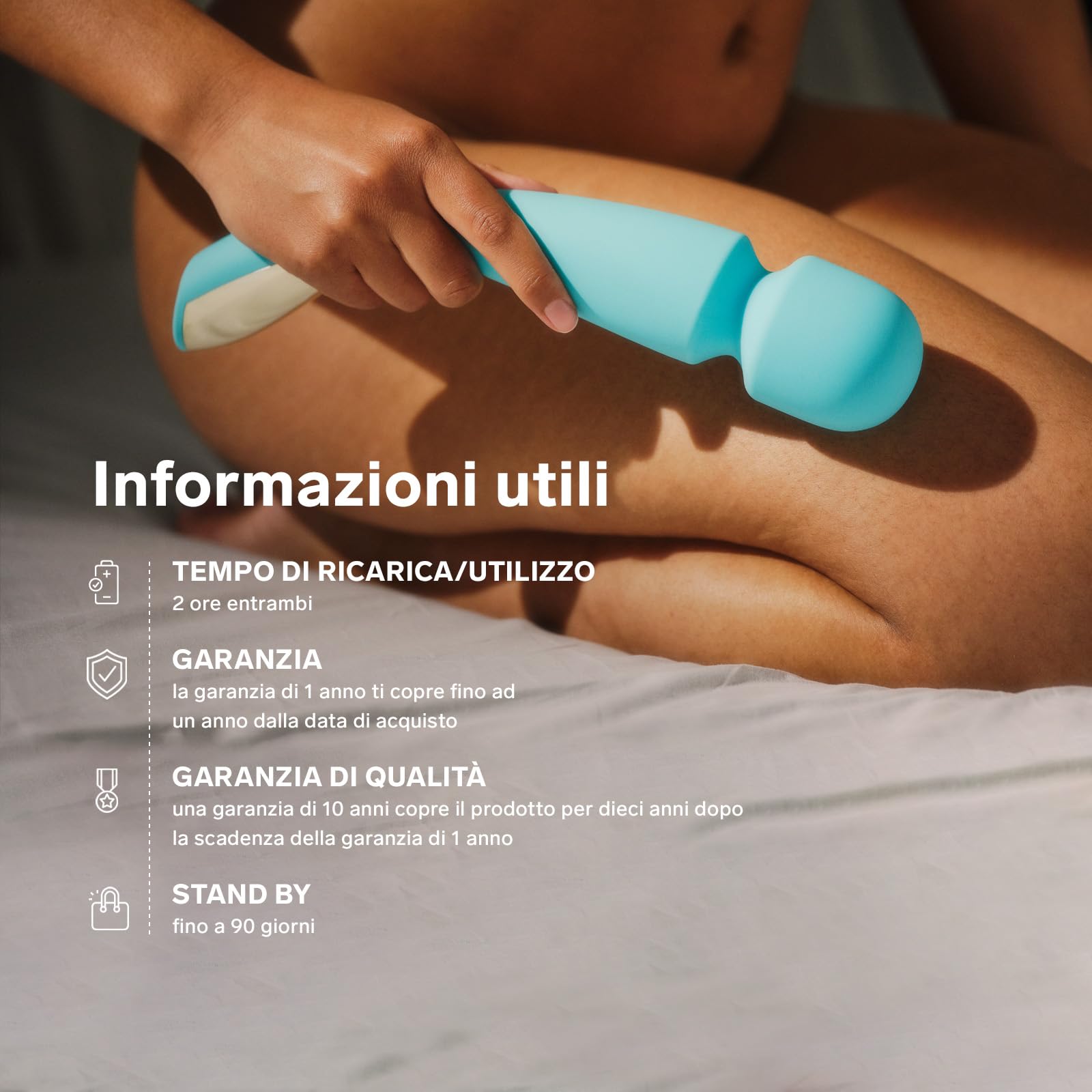 LELO SMART WAND 2 Large, Massaggiatore Manuale per Tutto il Corpo, Magic Wand con 10 Modalità di Vibrazione, Vibratore Donna e Uomo, Deep Rose
