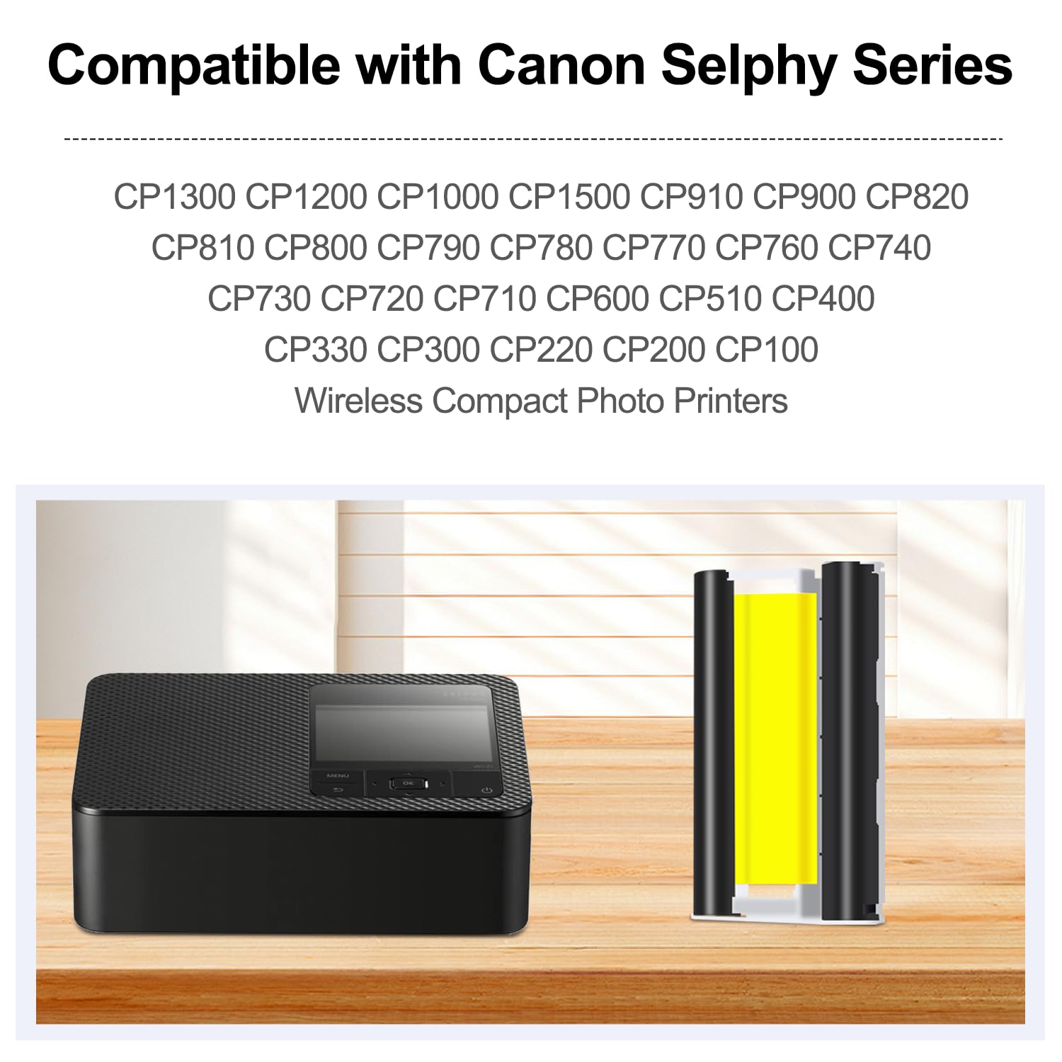 Canon SELPHY CP1300 本体 写真用紙 カートリッジセット Amazon.co.jp: Canon Selphy CP1300 3カートリッジと108枚の用紙に対応