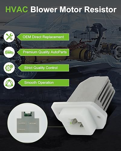 Miniatura 763 de SCITOO Resistencia de motor de ventilador HVAC para 2008-2013 para Chrysler 300/2008-2016 para Town & Country/2008-2010 para Dodge Charger/2008-2018