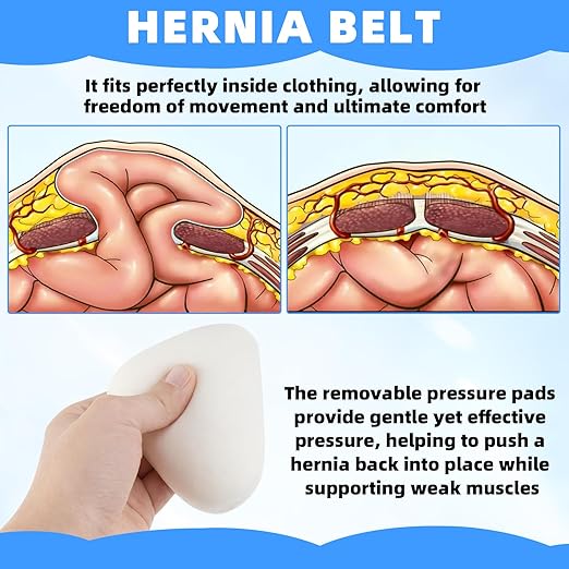 Faja Hernia para Hombre Ajustable con Almohadillas Extraíbles Talla L miniatura 4