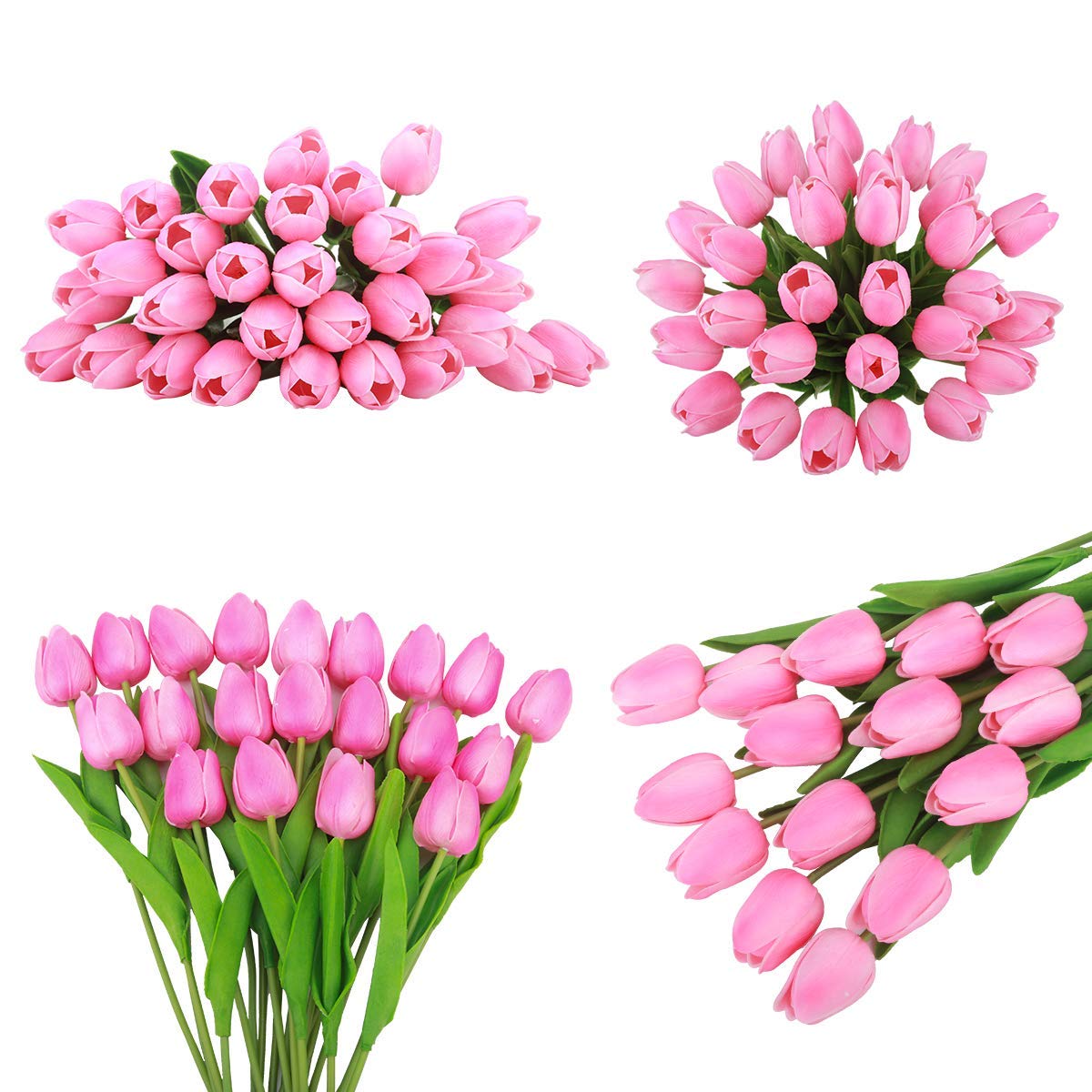 nnepia 10Pcs Tulpen Kunstbloemen, Multicolor Nep Tulpen Boeket Real Touch Latex Faux Tulpen Bloemen Voor Bruiloft Huis Tuin Party Decoratie Flora DIY Decor (J