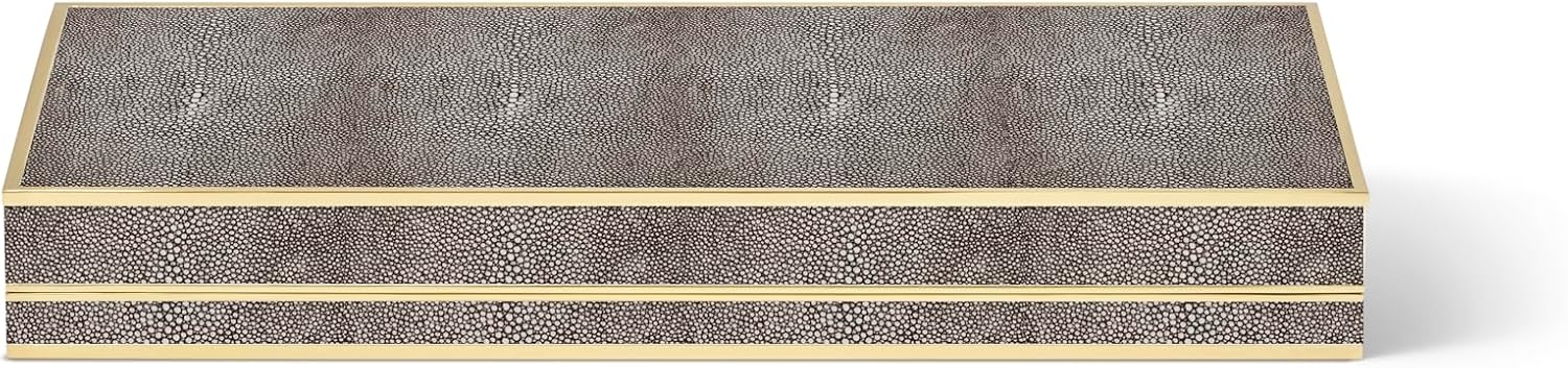 AERIN Chocolate Shagreen Poker Set