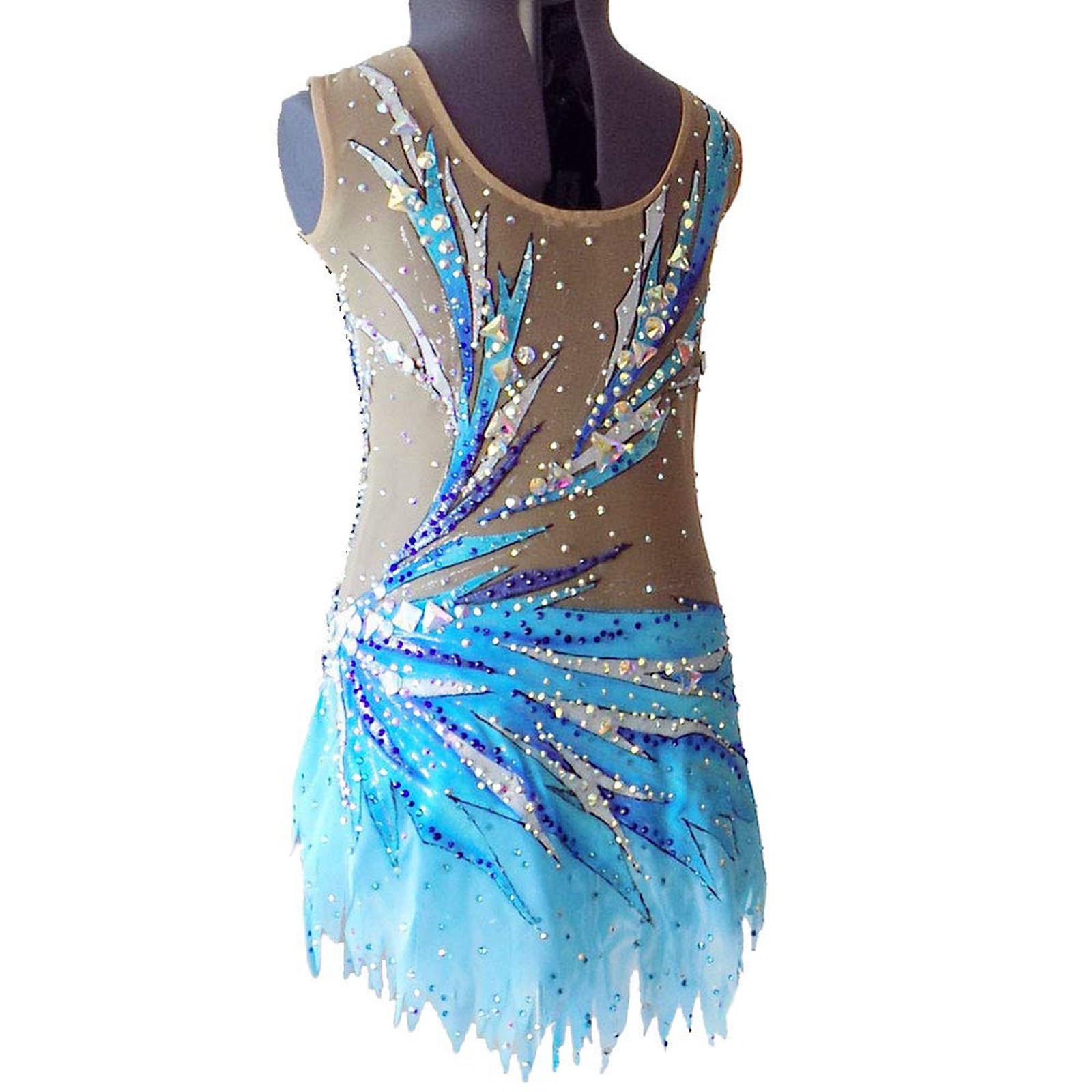 Body Da Ginnastica Ritmica Elegante Ragazza Donna Bambini Senza Maniche Classico Abbigliamento Sportivo Traspirante Fatto A Mano