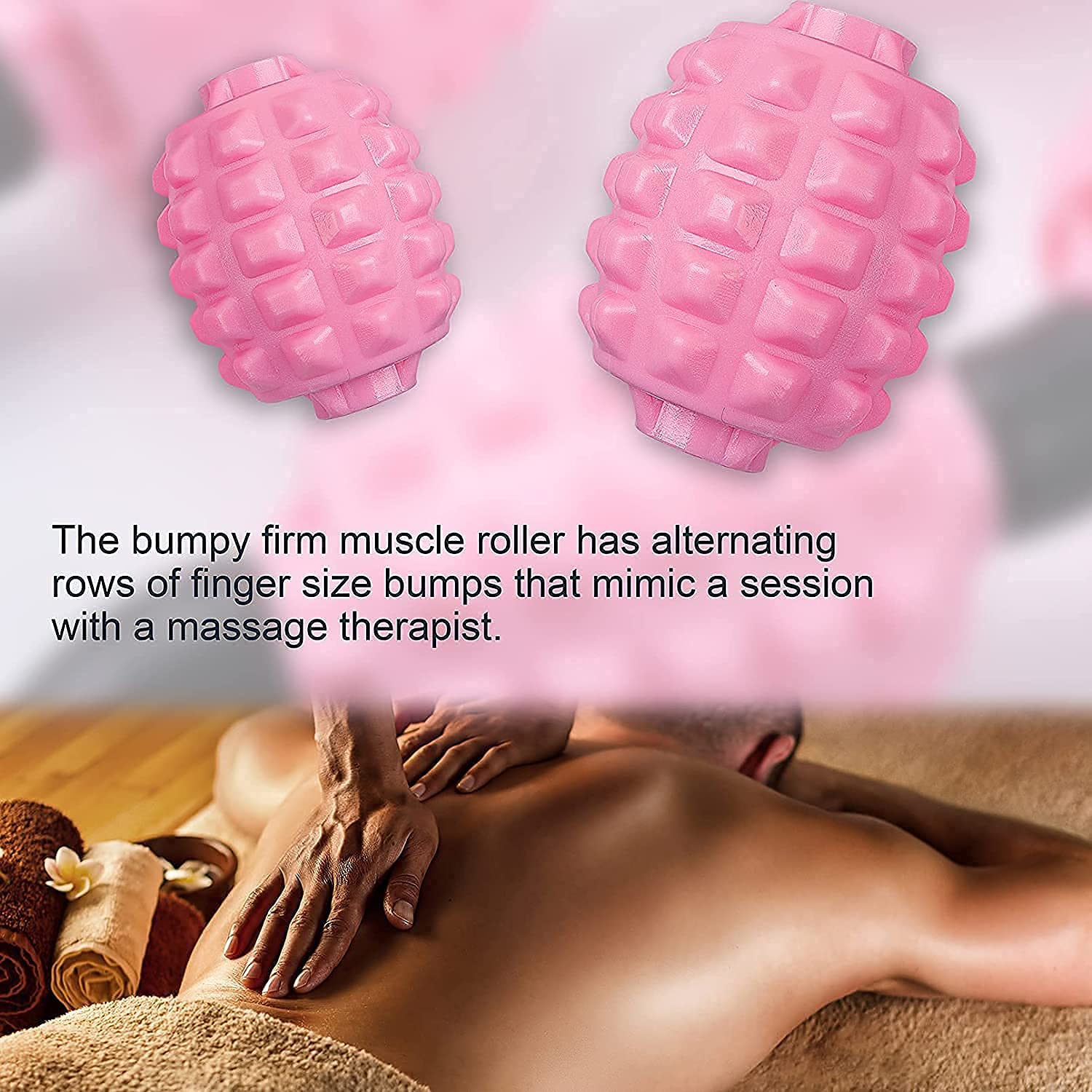 HDR MALL Fit Roller Pro Trigger Point Massager Tool for Fascia, Neck, Arm, Elbow, Hand, Leg, Calf, Handle Foam Roller After Workout Exercise Muscle Soreness Relieve Pain (9 Wheel-Multicolor) 4